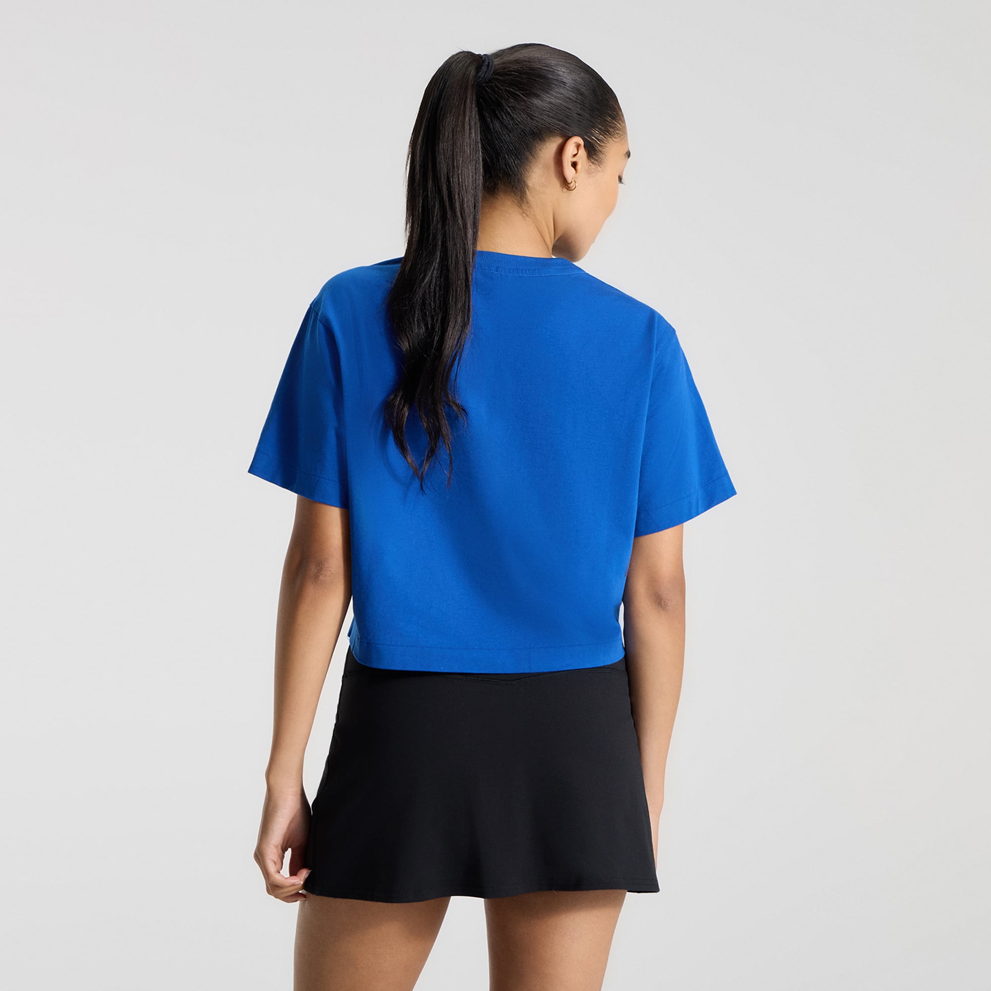 T-shirt court en coton biologique lululemon Cyber ​​Blue New York Mets All Yours pour femme