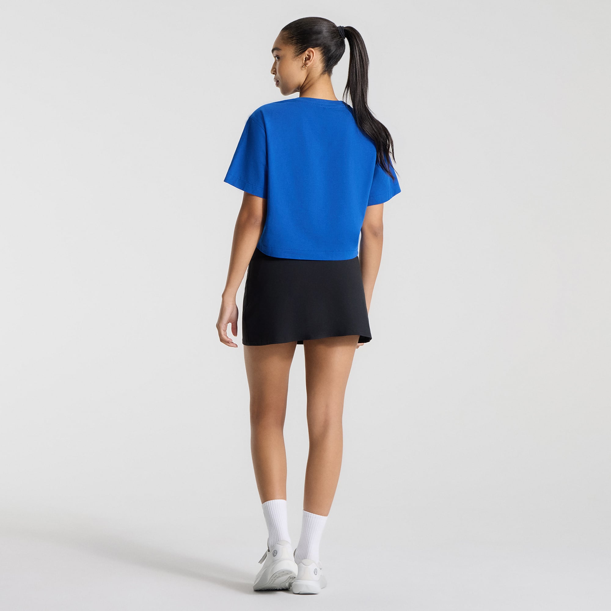 T-shirt court en coton biologique lululemon Cyber ​​Blue New York Mets All Yours pour femme