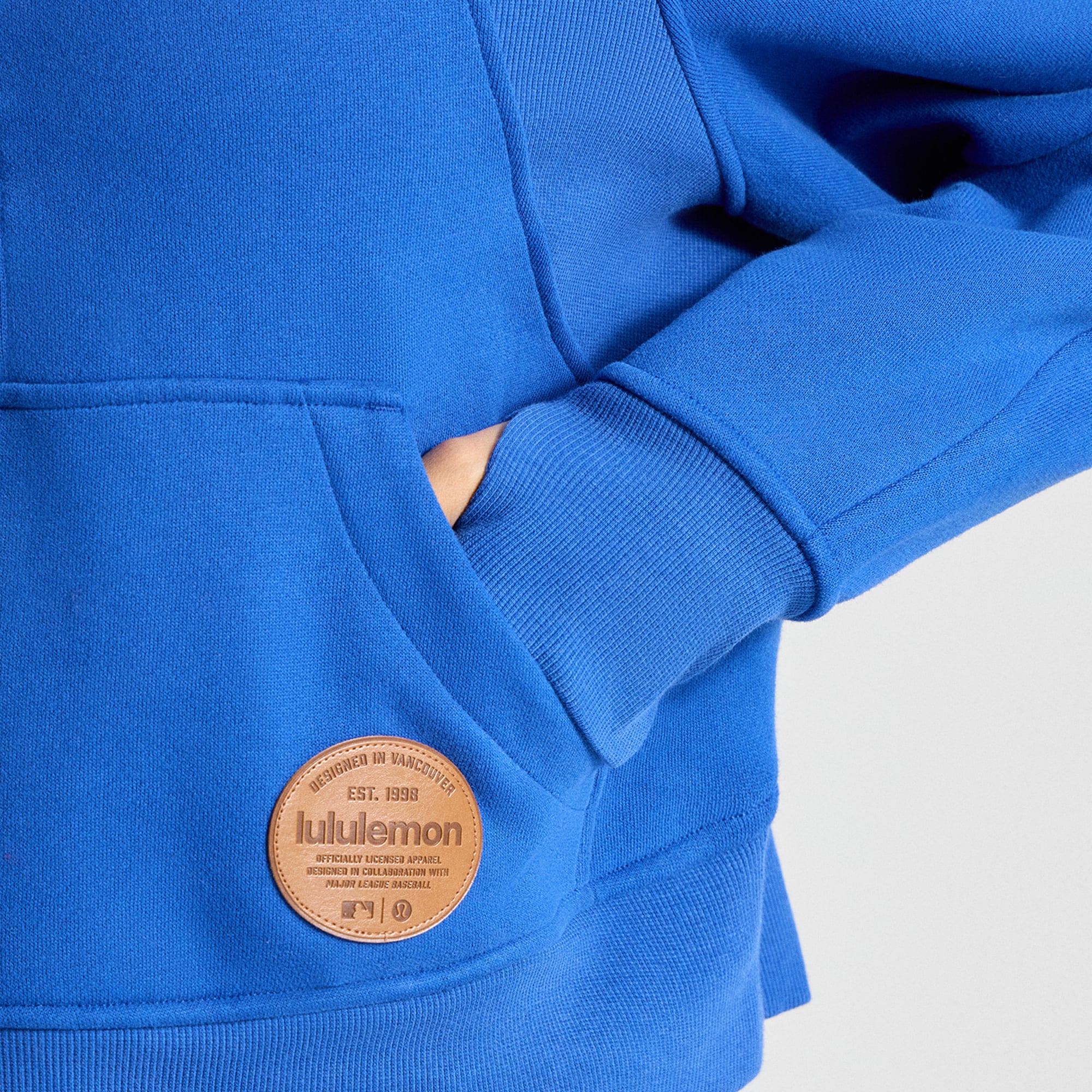 Sweat à capuche zippé oversize bleu cyber New York Mets de lululemon pour femme