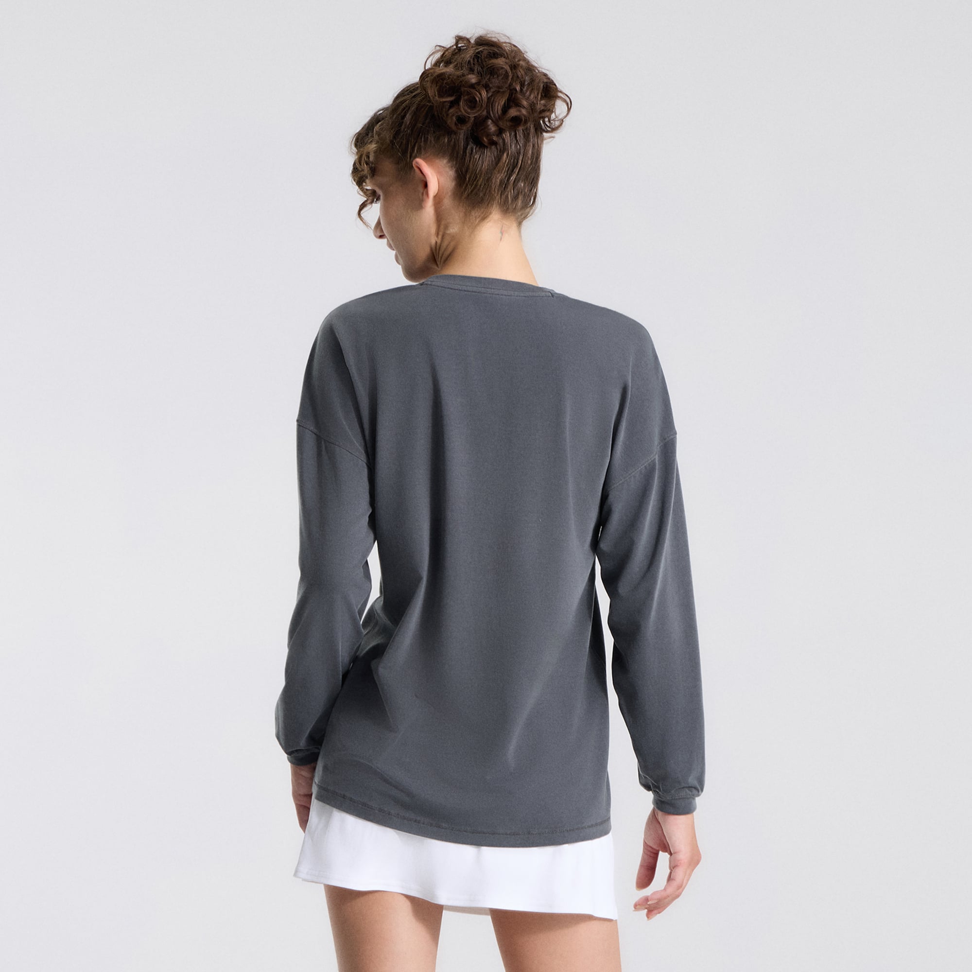 T-shirt à manches longues EasySet Relaxed-Fit gris New York Mets de lululemon pour femme