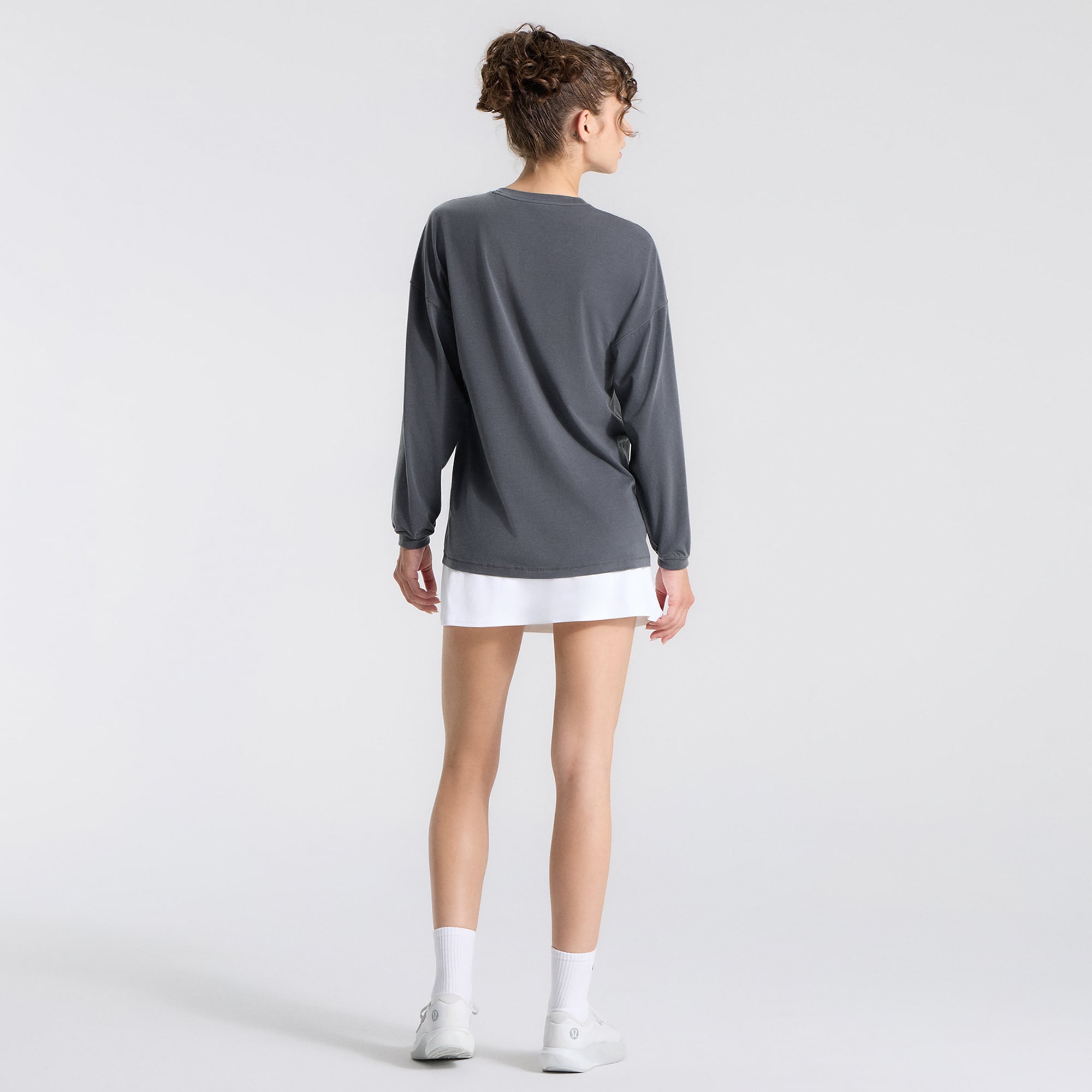 T-shirt à manches longues EasySet Relaxed-Fit gris New York Mets de lululemon pour femme