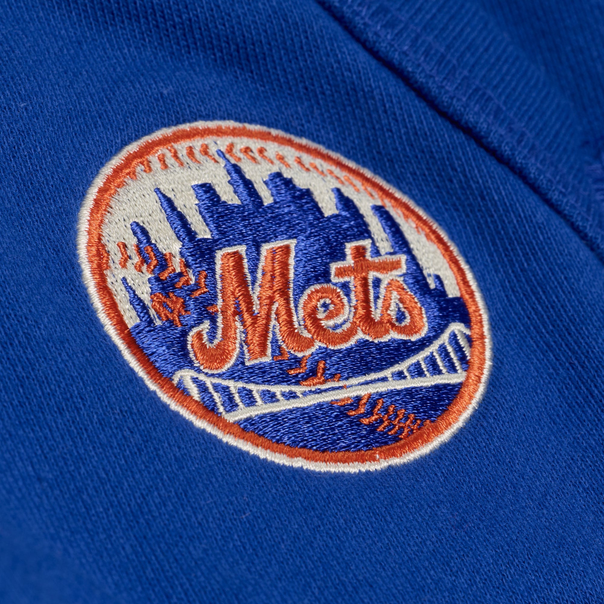 Sweat à capuche Mitchell & Ness Royal New York Mets Cooperstown Collection Retro Roots pour femme