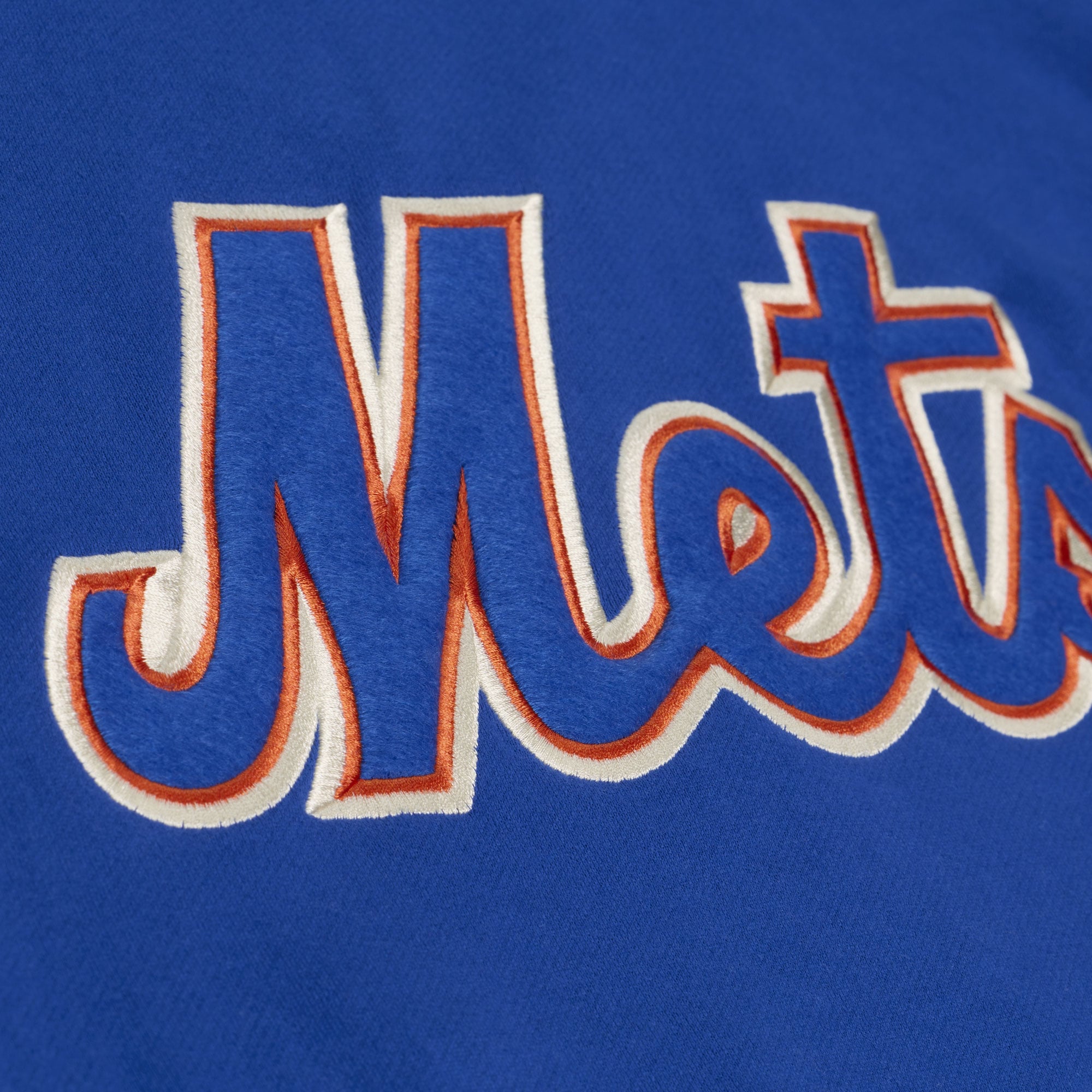 Sweat à capuche Mitchell & Ness Royal New York Mets Cooperstown Collection Retro Roots pour femme