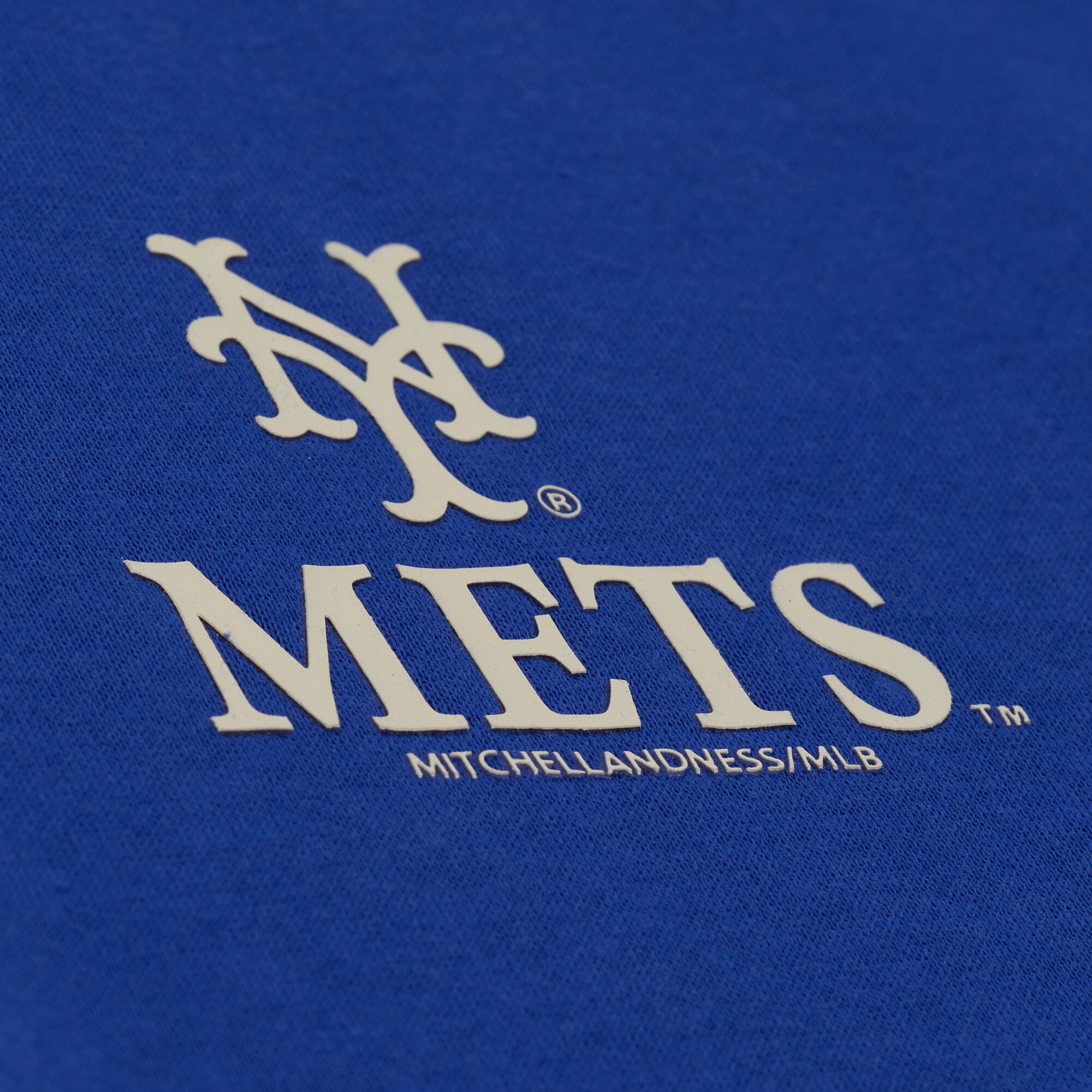 Sweat-shirt en polaire à micro-logo Mitchell & Ness Royal New York Mets Core Essentials pour femme