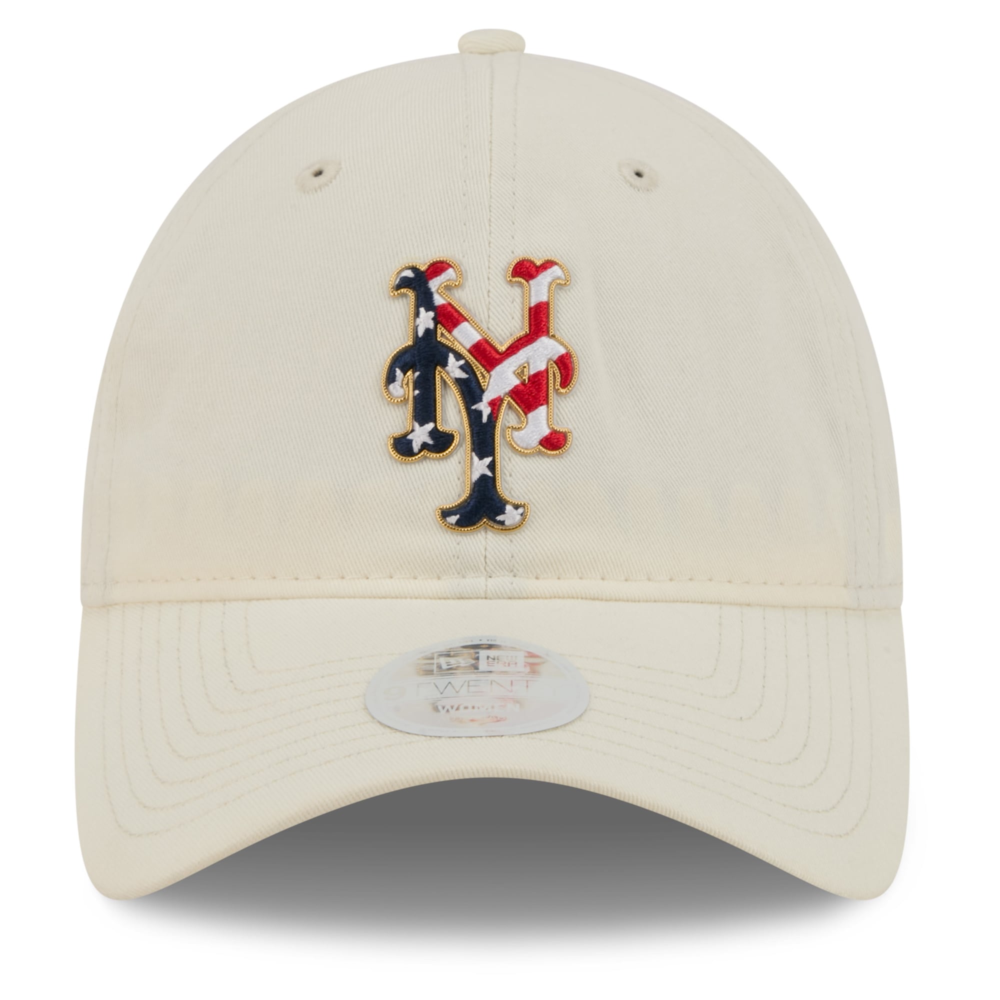Women's New Era Cream New York Mets USA 250 Fourth of July 9TWENTY Adjustable Hat