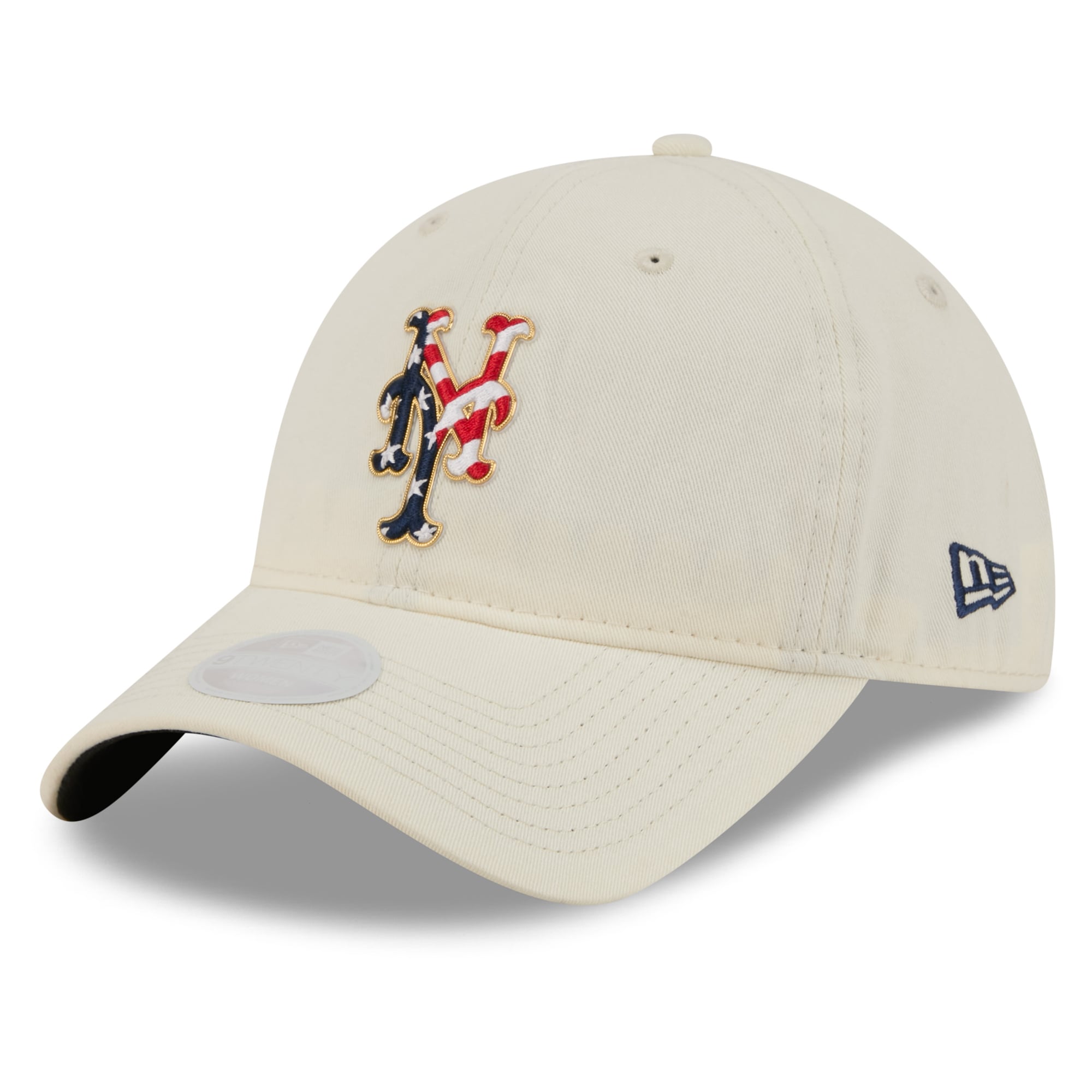 Women's New Era Cream New York Mets USA 250 Fourth of July 9TWENTY Adjustable Hat
