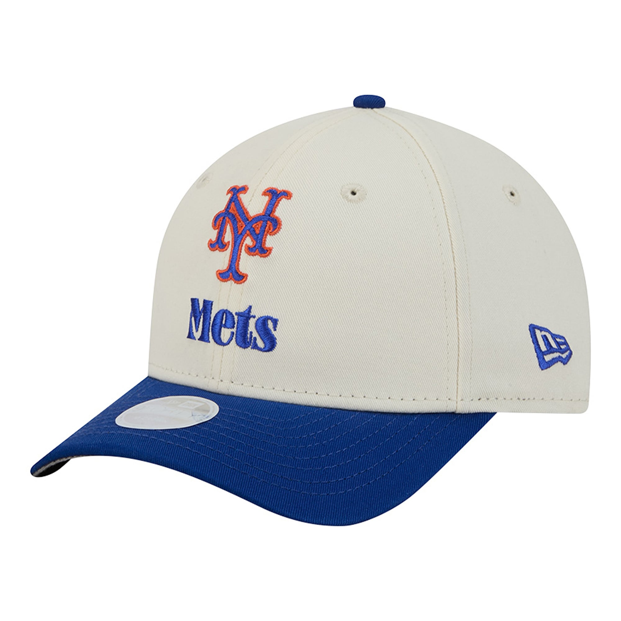 Women's New Era Cream/Royal New York Mets Primary 9FORTY M-Crown Adjustable Hat