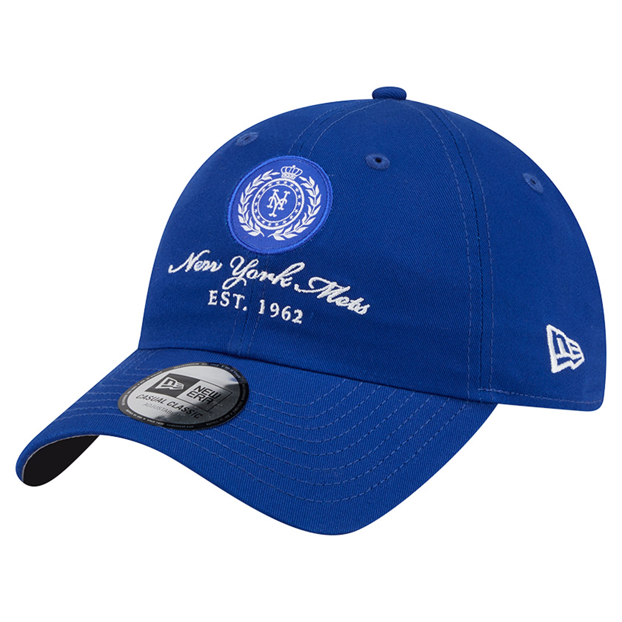 Women's New Era Royal New York Mets Script Patch Casual Classic Adjustable Hat
