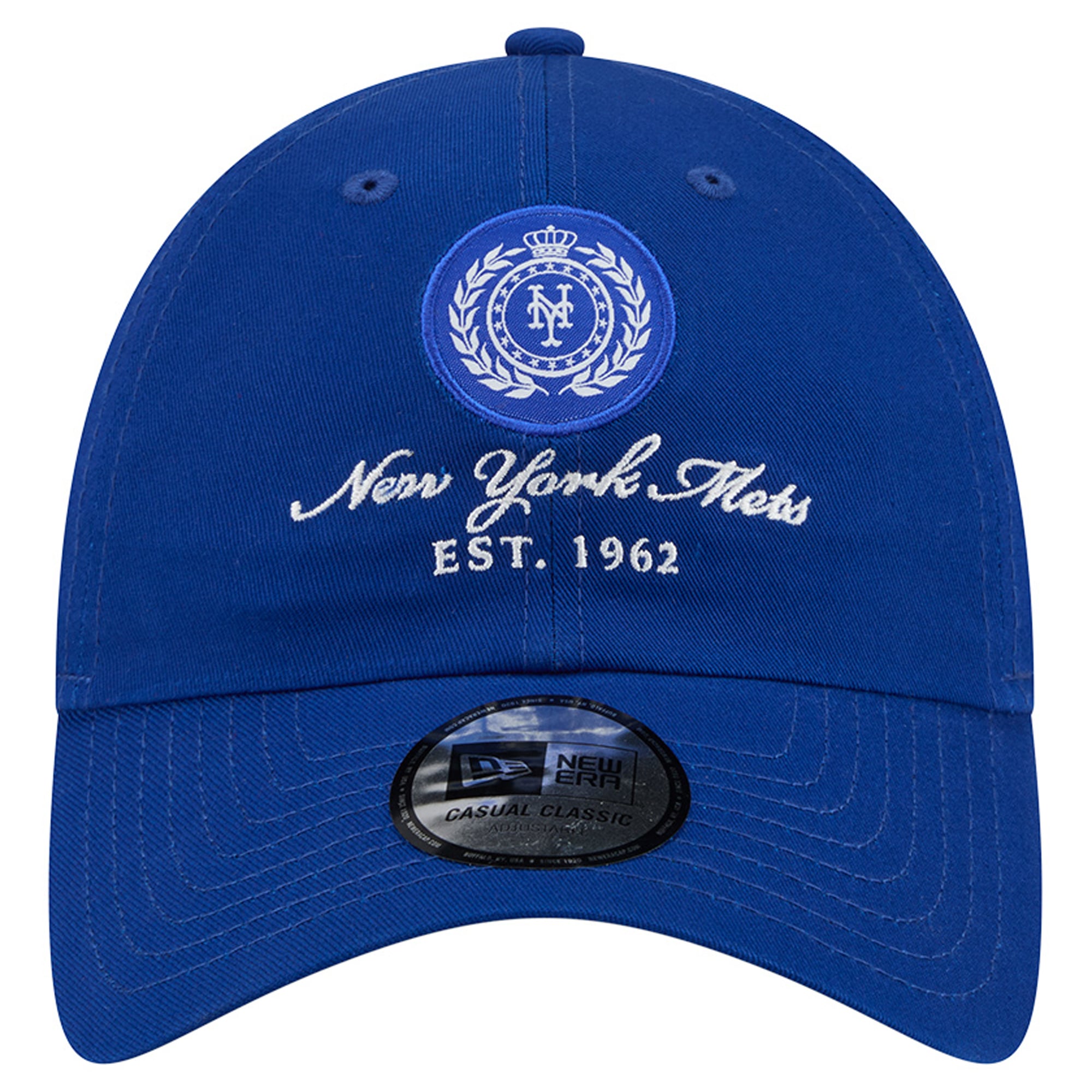 Women's New Era Royal New York Mets Script Patch Casual Classic Adjustable Hat
