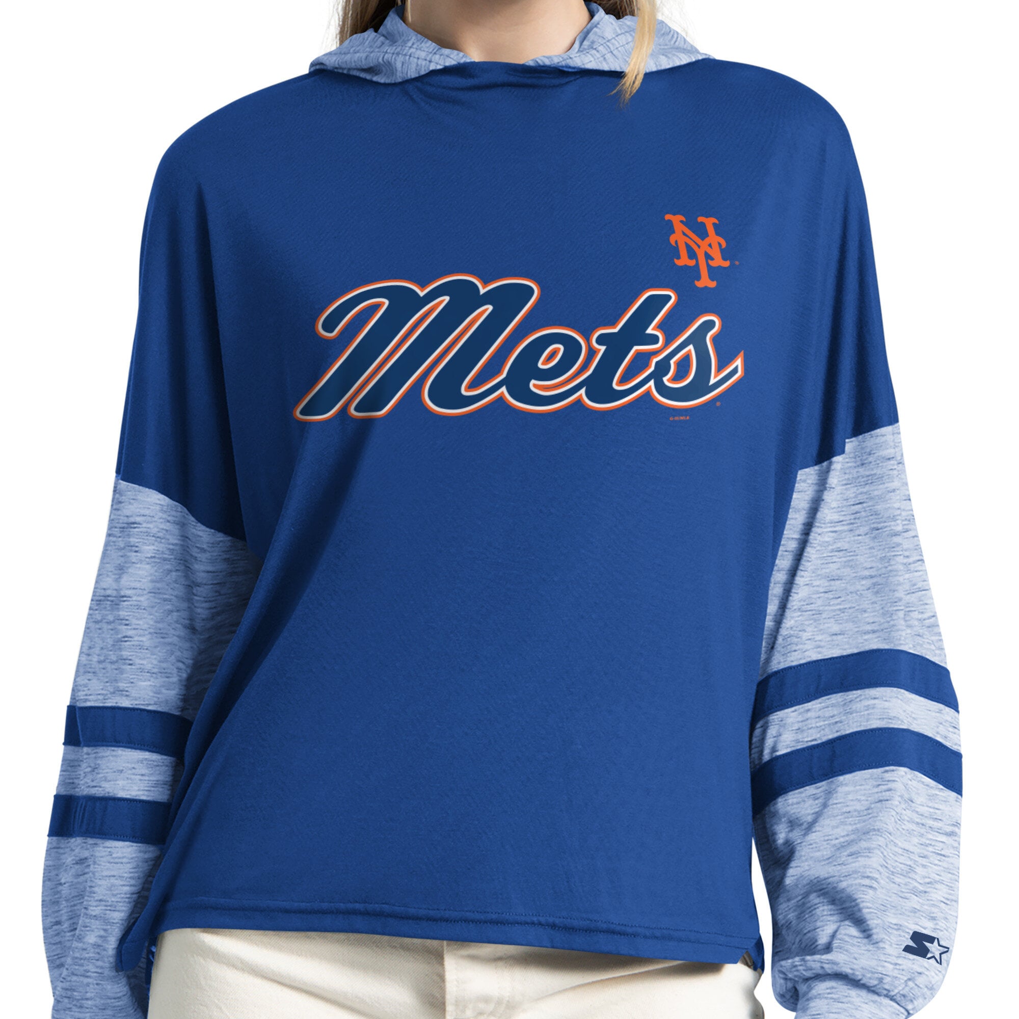 Sweat à capuche léger Starter Royal New York Mets Fuel Up pour femme