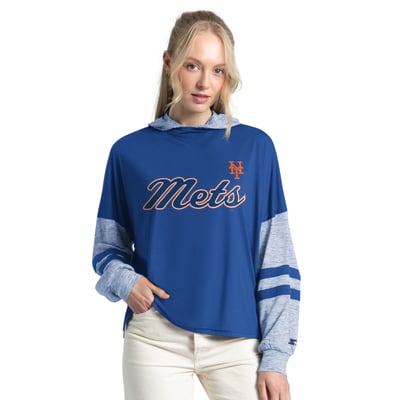  New York Mets Starter Women's Fuel Up Lightweight Hoodie - Royal