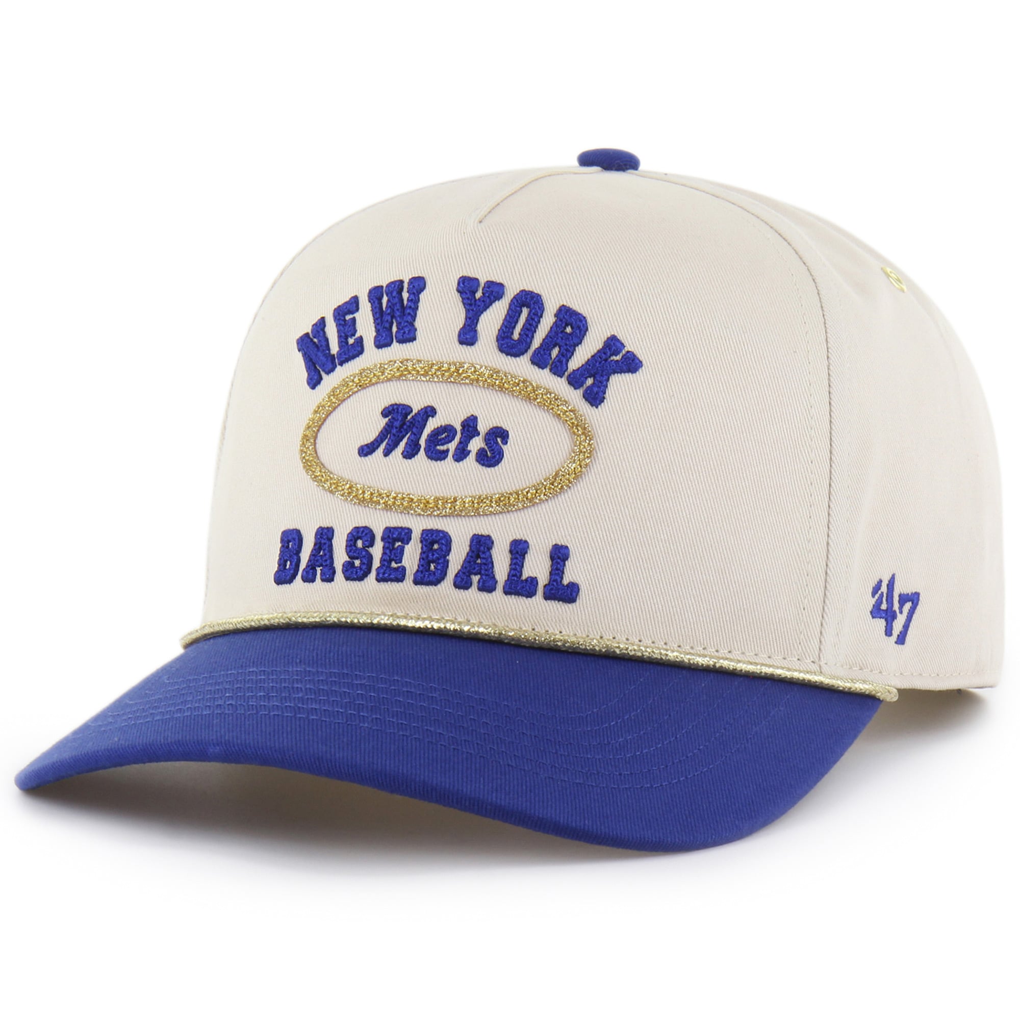 Women's Stoney Clover Lane x '47 Natural New York Mets Glitter Rope Hitch Adjustable Hat
