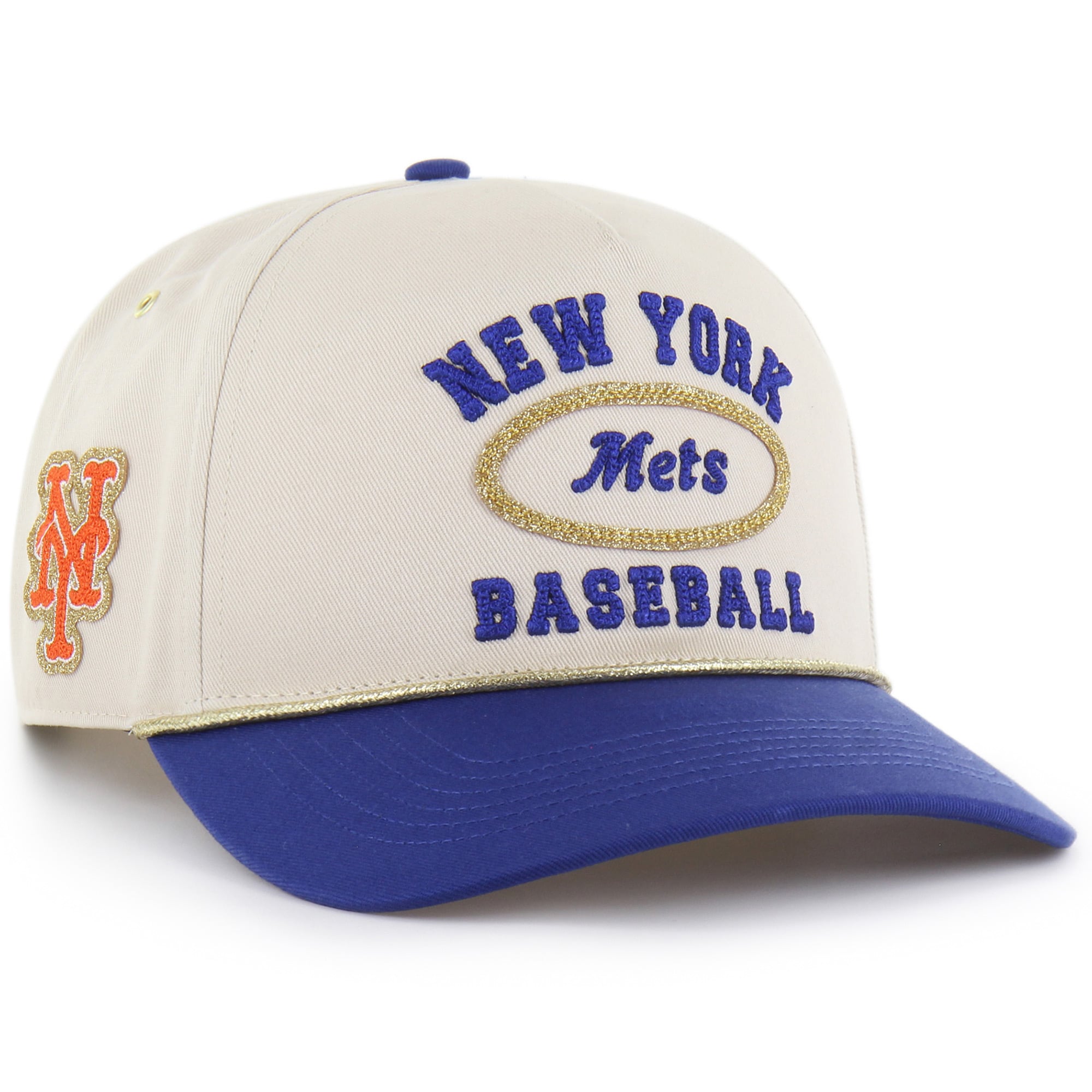 Women's Stoney Clover Lane x '47 Natural New York Mets Glitter Rope Hitch Adjustable Hat