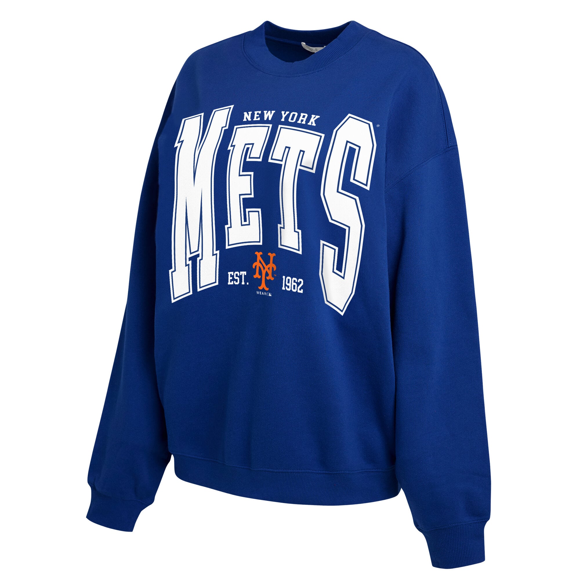 Sweat-shirt oversize en polaire des Mets de New York, collection femme WEAR by Erin Andrews.