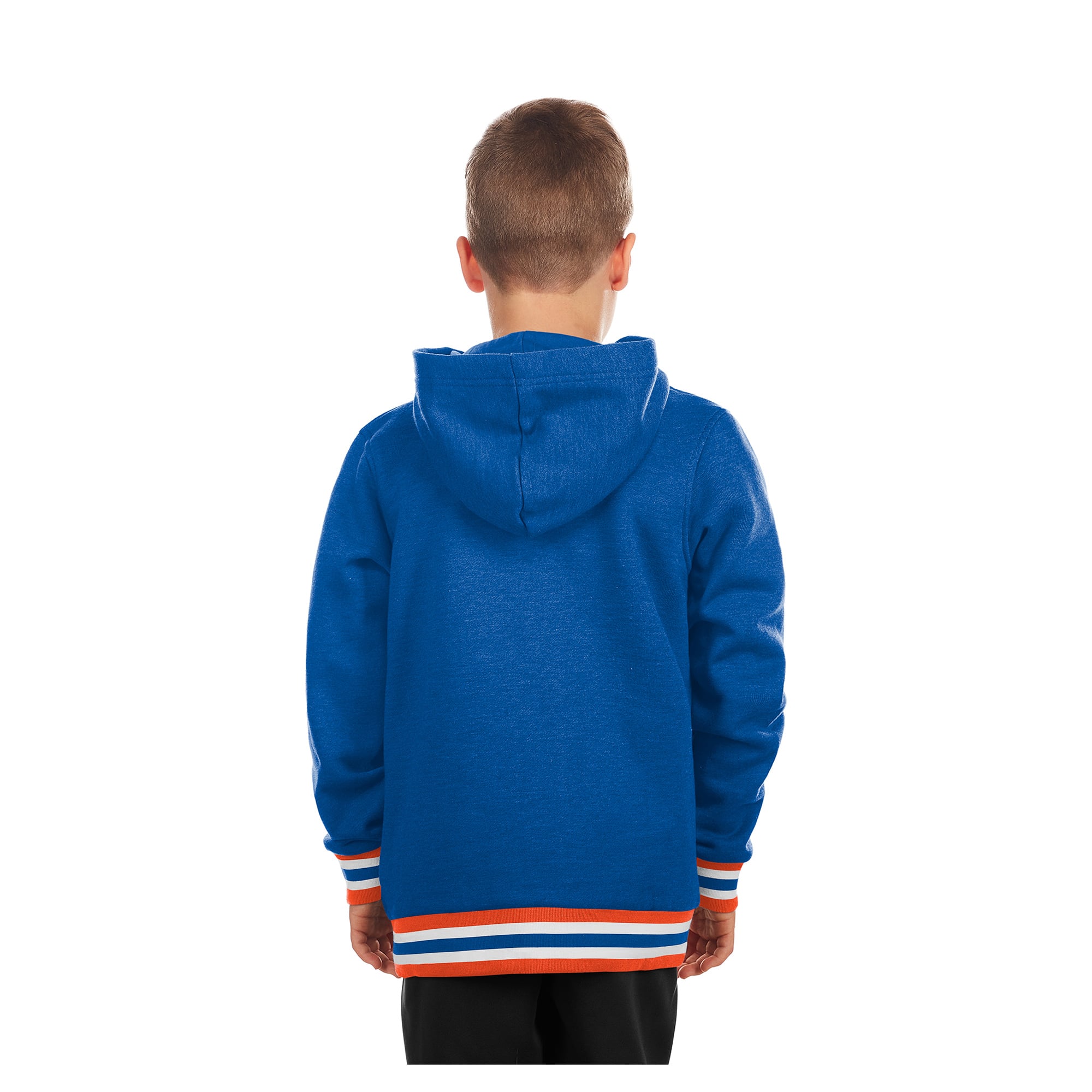 Youth New Era Royal York Mets Knit Trim Pullover Hoodie