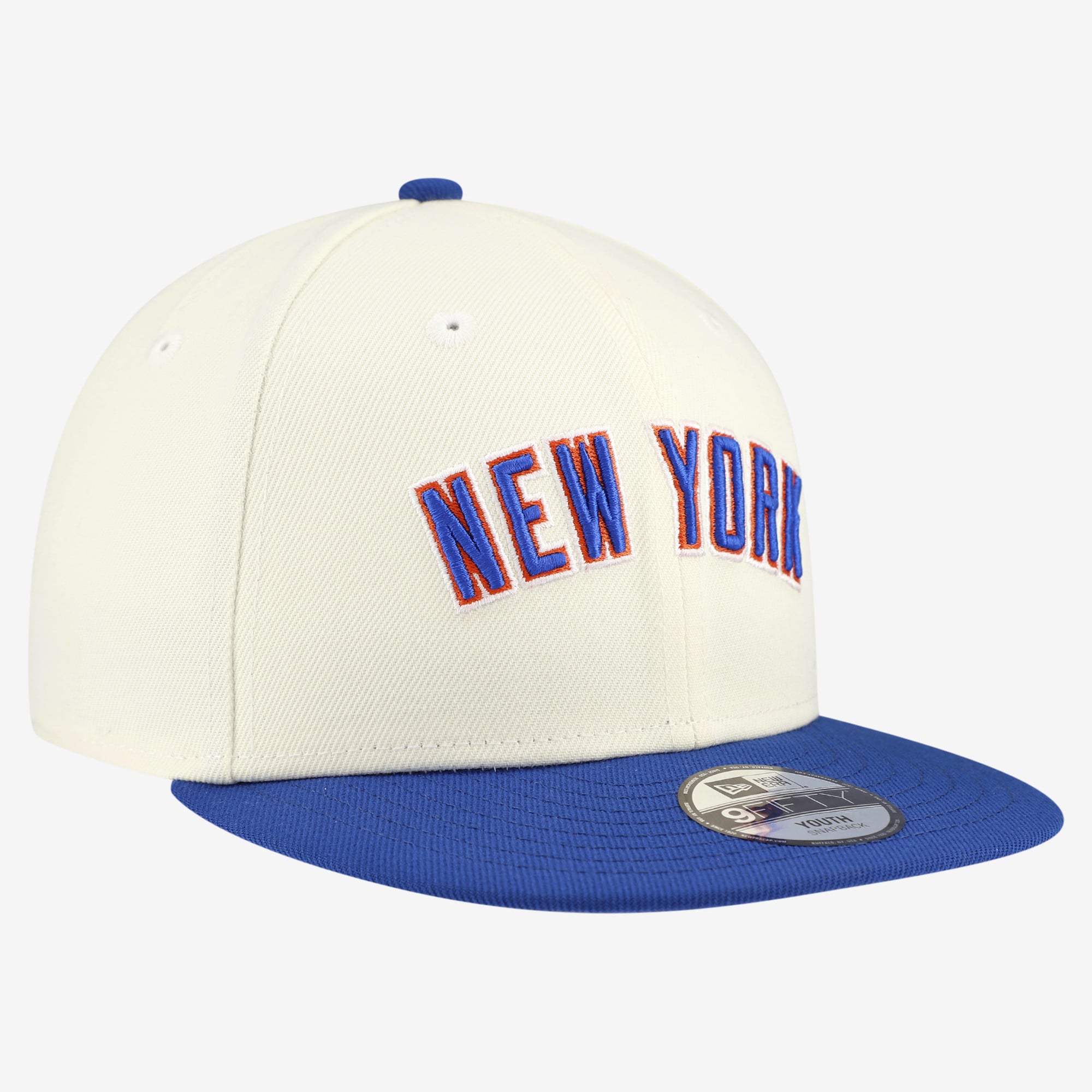 Youth New Era  White New York Mets Two-Tone 9FIFTY Snapback Hat