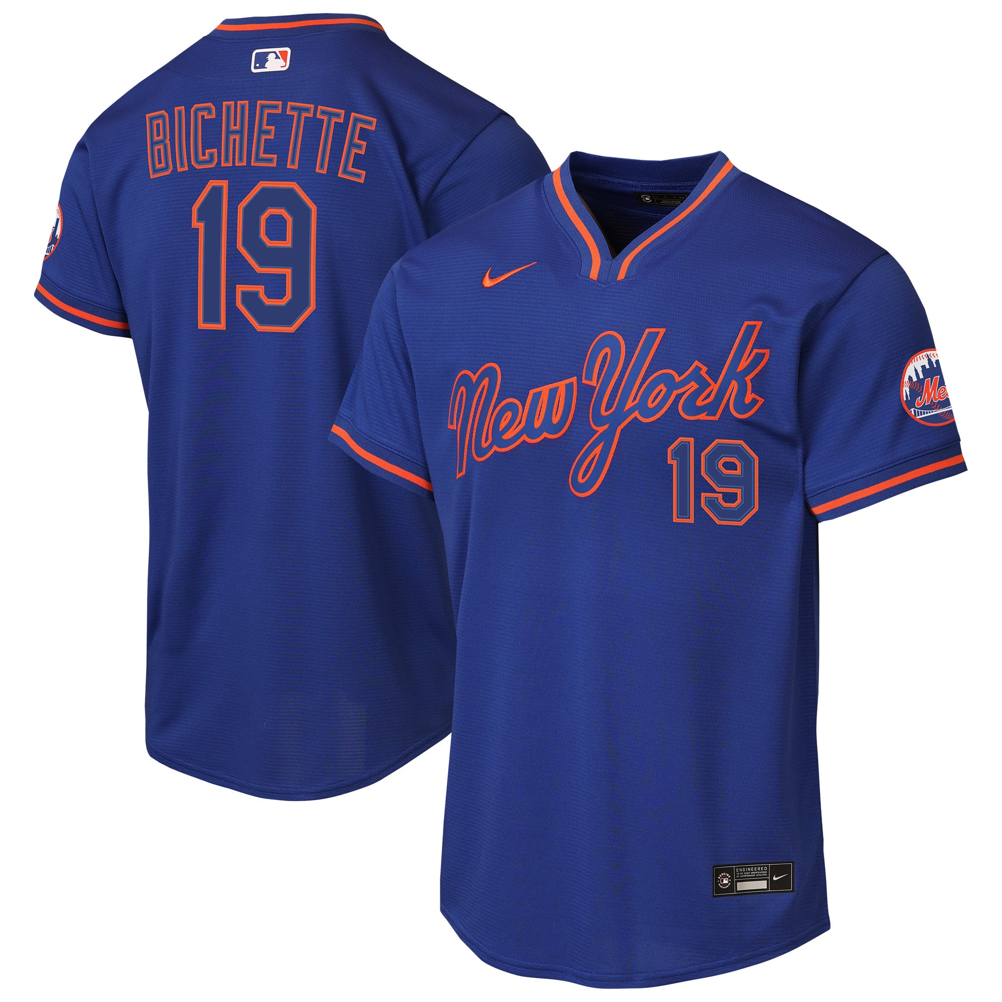 Maillot de stade alternatif Nike Bo Bichette Royal des Mets New York pour jeunes