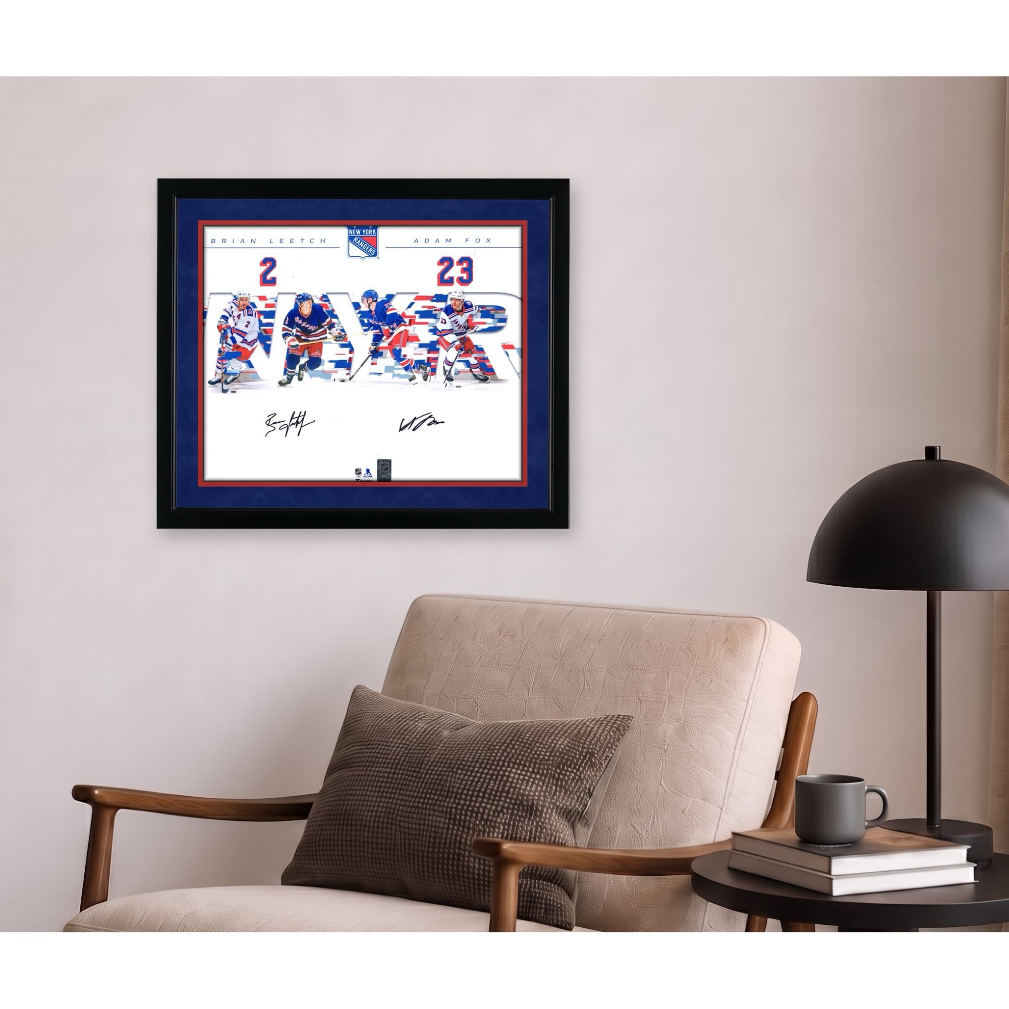 Adam Fox & Brian Leetch New York Rangers Multi-Signed 16" x 20" Dual Photograph