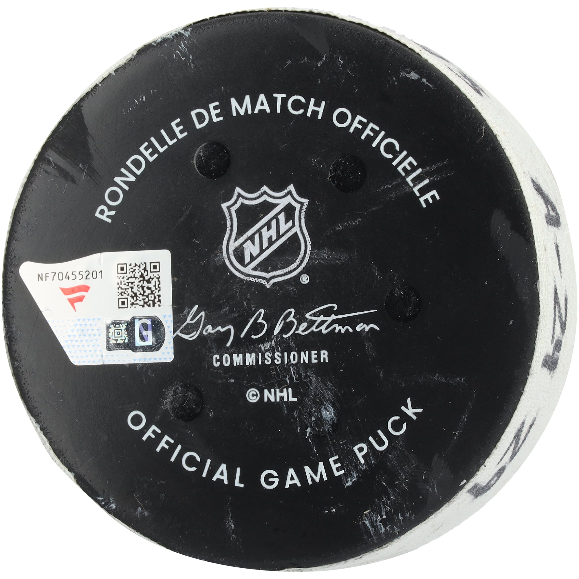Conor Sheary New York Rangers Game-Used Goal Puck from March 23, 2026 vs. Ottawa Senators