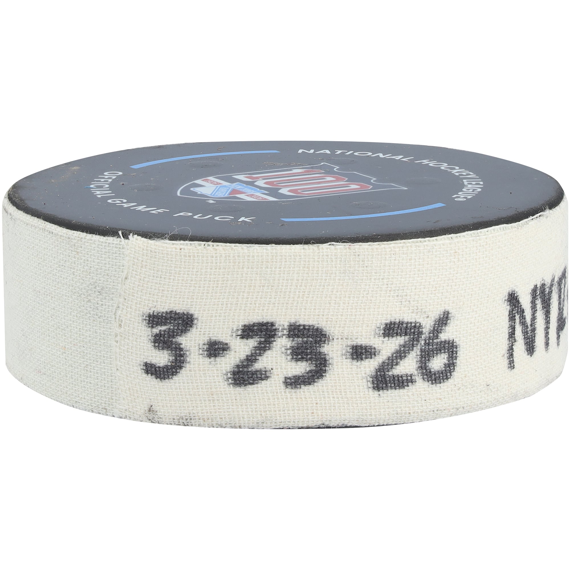 Conor Sheary New York Rangers Game-Used Goal Puck from March 23, 2026 vs. Ottawa Senators