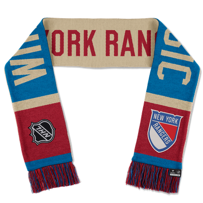 New York Rangers Fanatics 2026 NHL Winter Classic Team Scarf - Natural/Blue