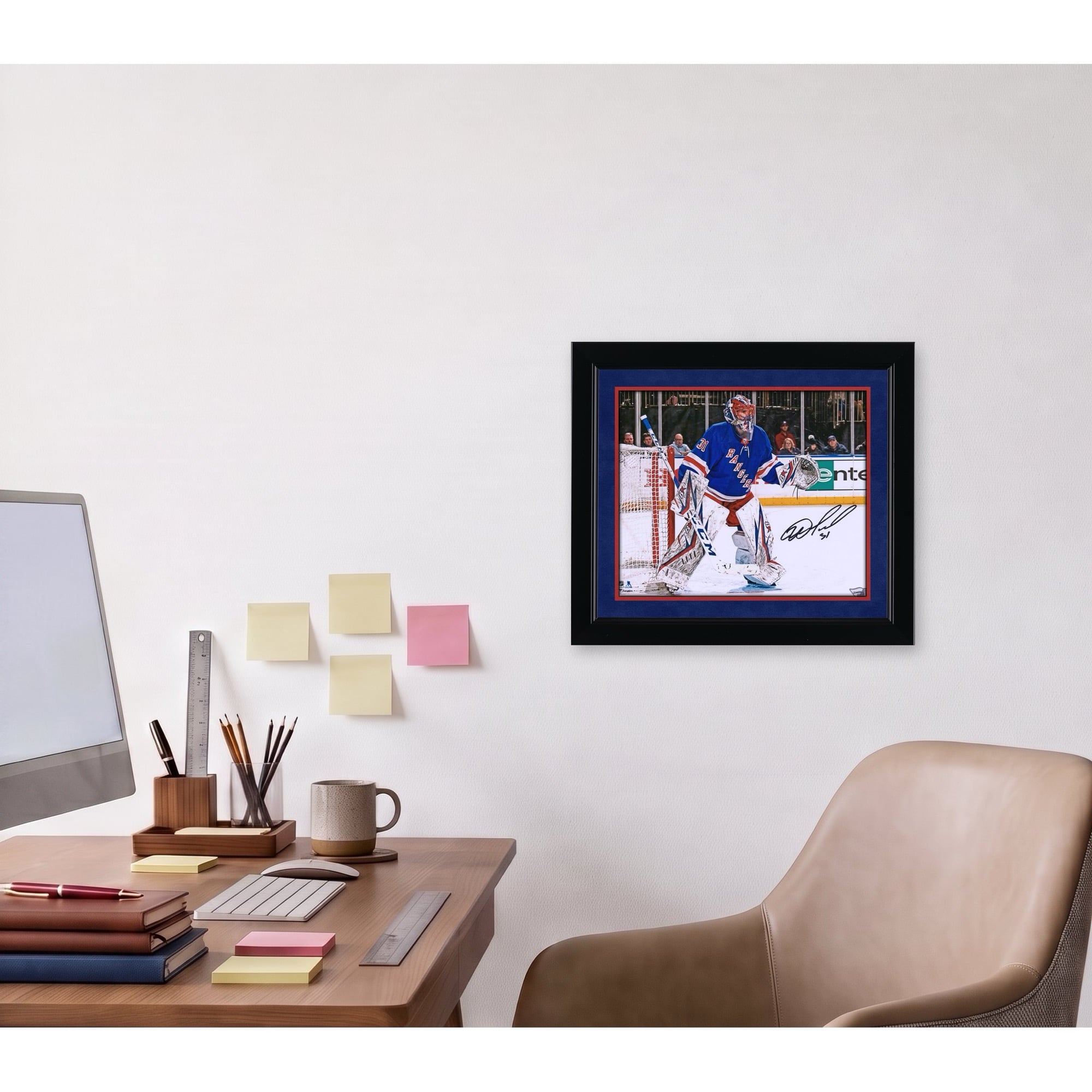 Igor Shesterkin New York Rangers Autographed 8" x 10" NHL Debut Photograph