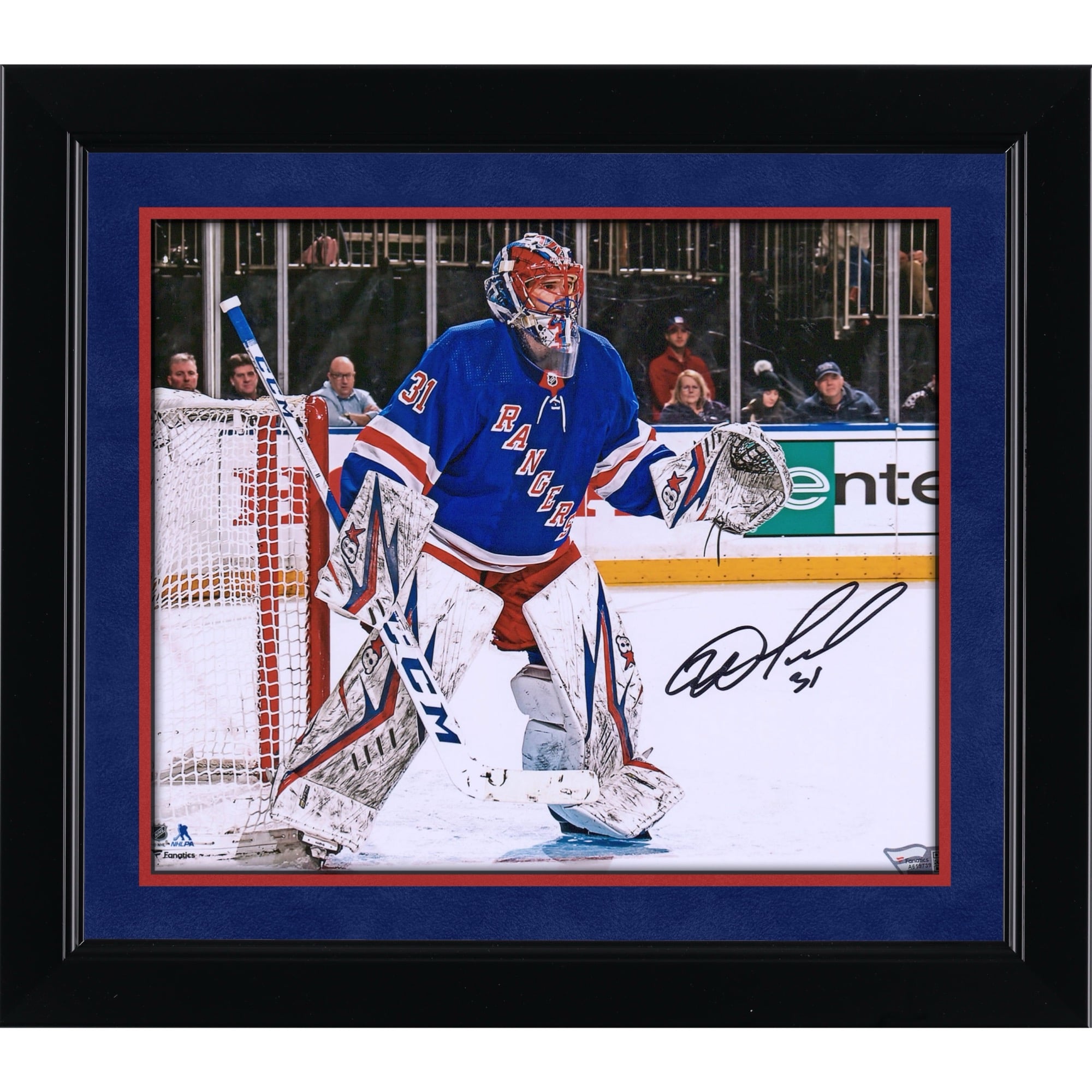Igor Shesterkin New York Rangers Autographed 8" x 10" NHL Debut Photograph