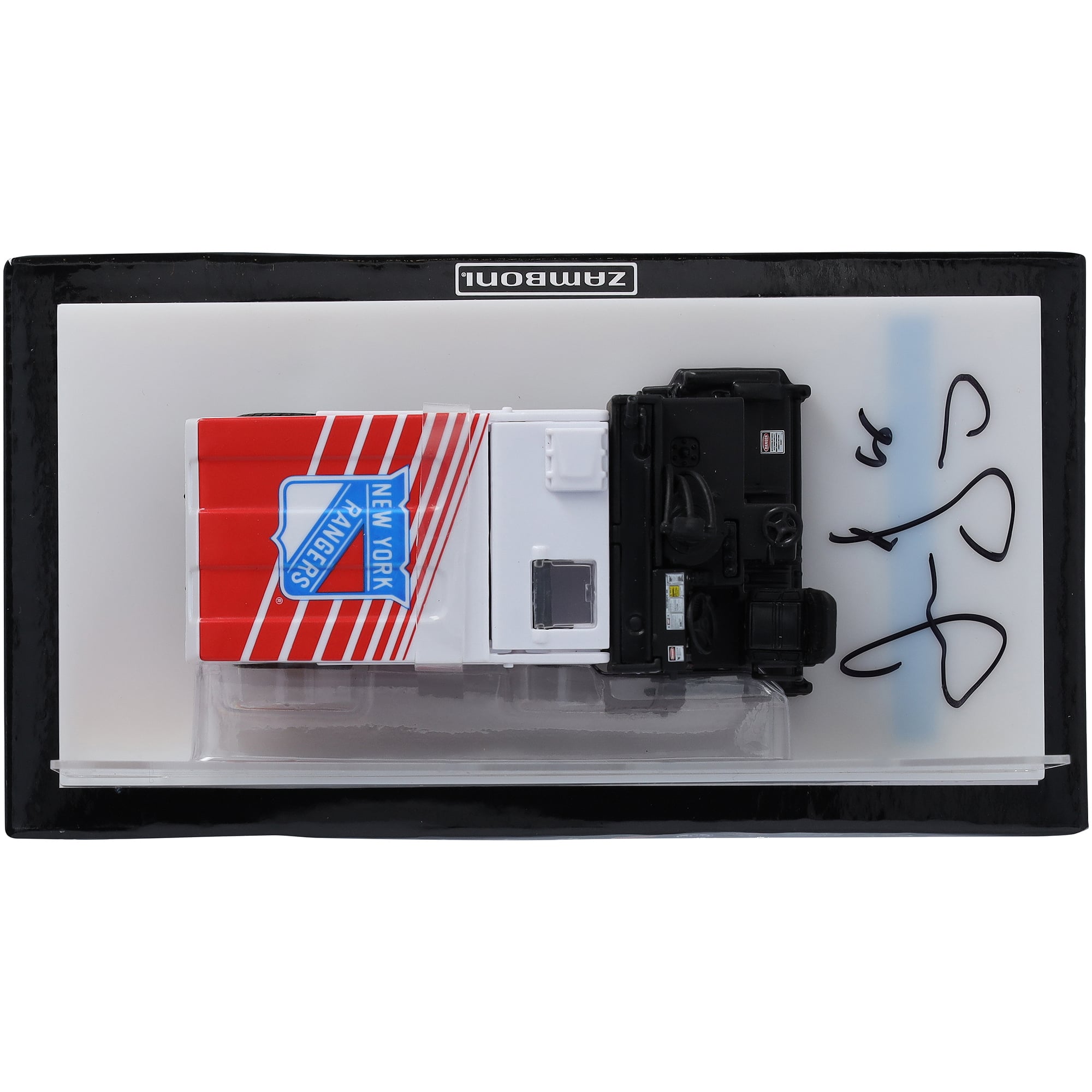 Zamboni miniature en métal moulé sous pression à l'échelle 1:43, autographiée par Jaromir Jagr des New York Rangers