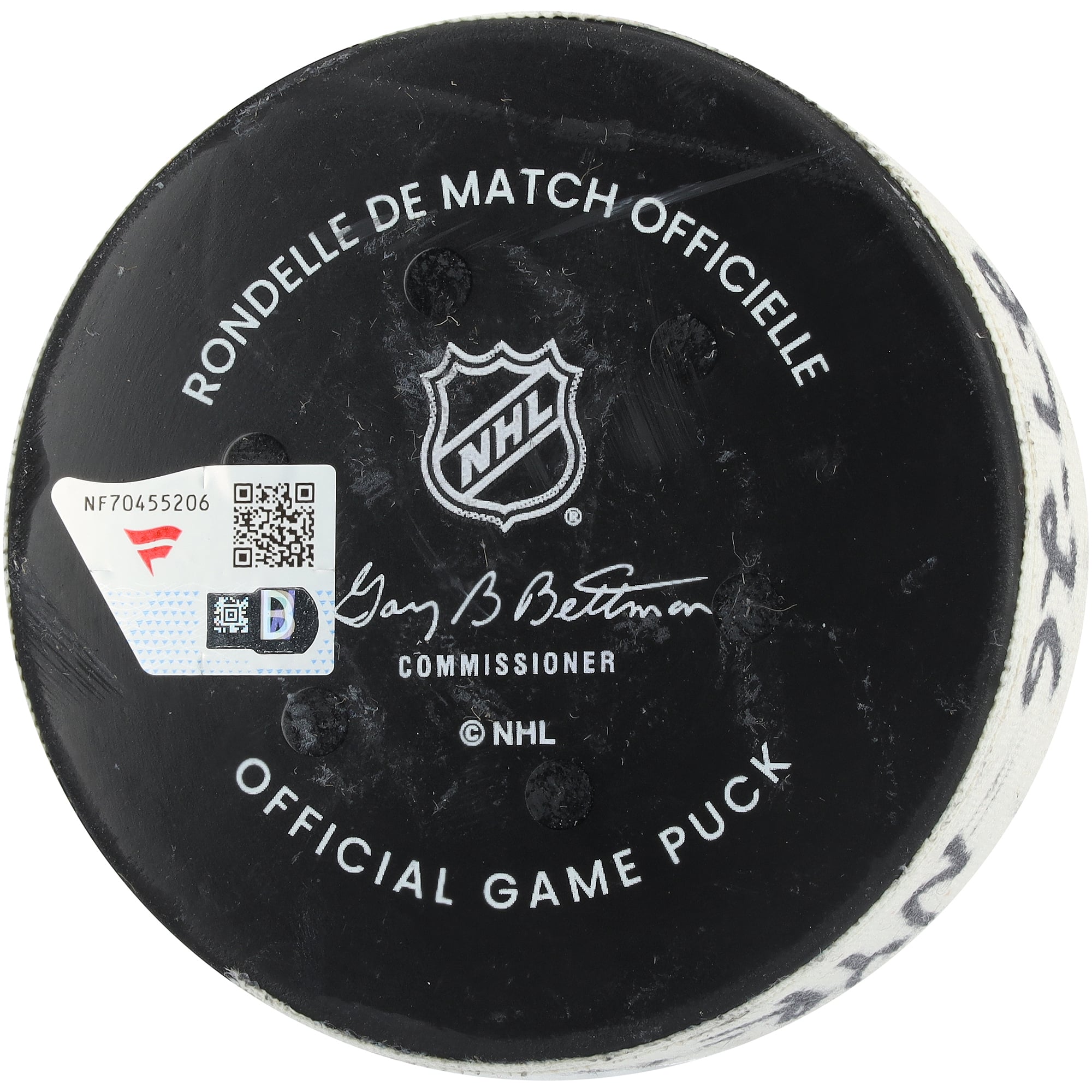 V106832 Rondelle de but utilisée par Jonny Brodzinski des Rangers de New York le 27 mars 2026 contre les Blackhawks de Chicago - Premier des deux buts marqués. 76 Jonny Brodzinski UNS GU POULET DE HOCKEY 46213 COLGMUEQU GUHKPU3391 #5