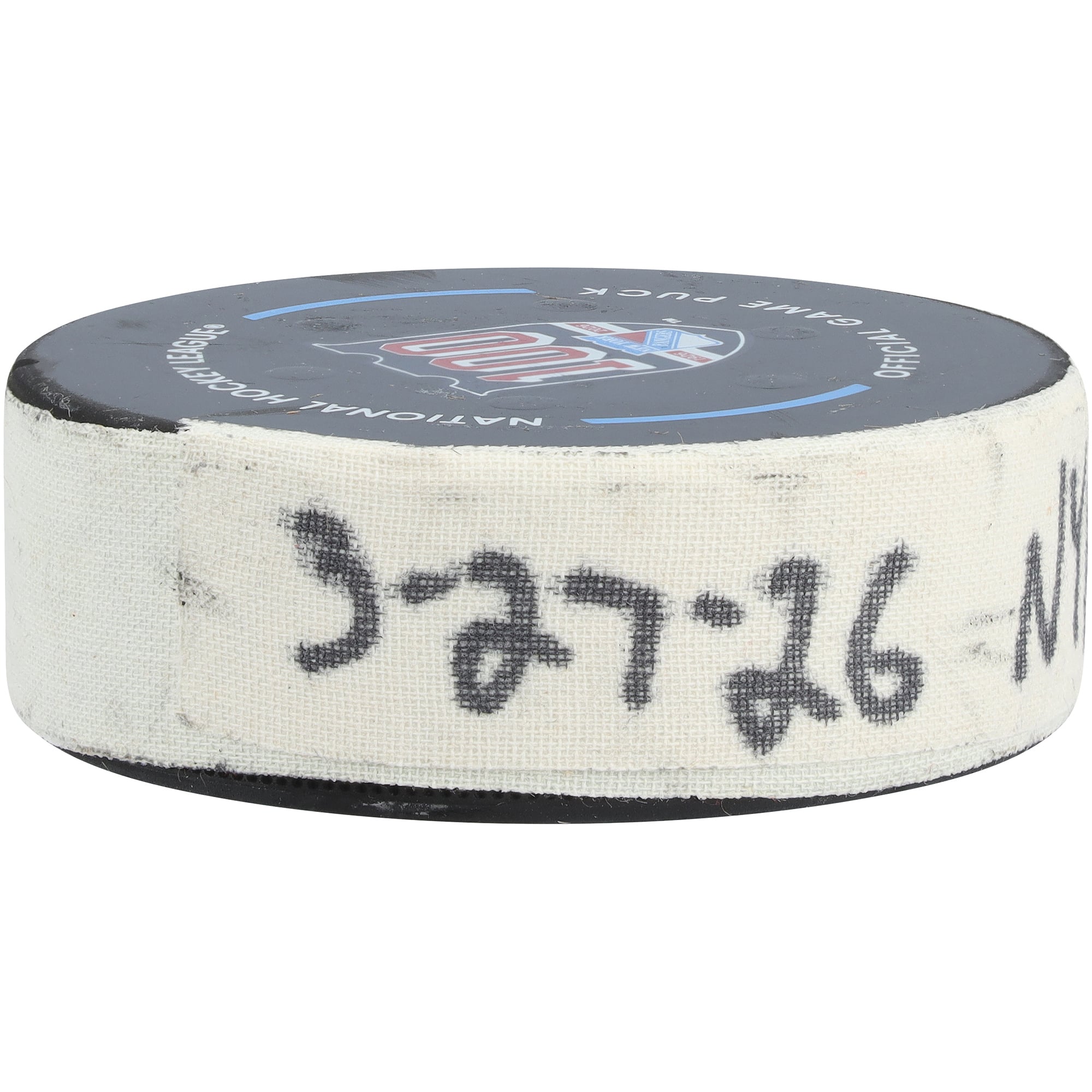 Jonny Brodzinski New York Rangers Game-Used Goal Puck from March 27, 2026 vs. Chicago Blackhawks - First of Two Goals Scored
