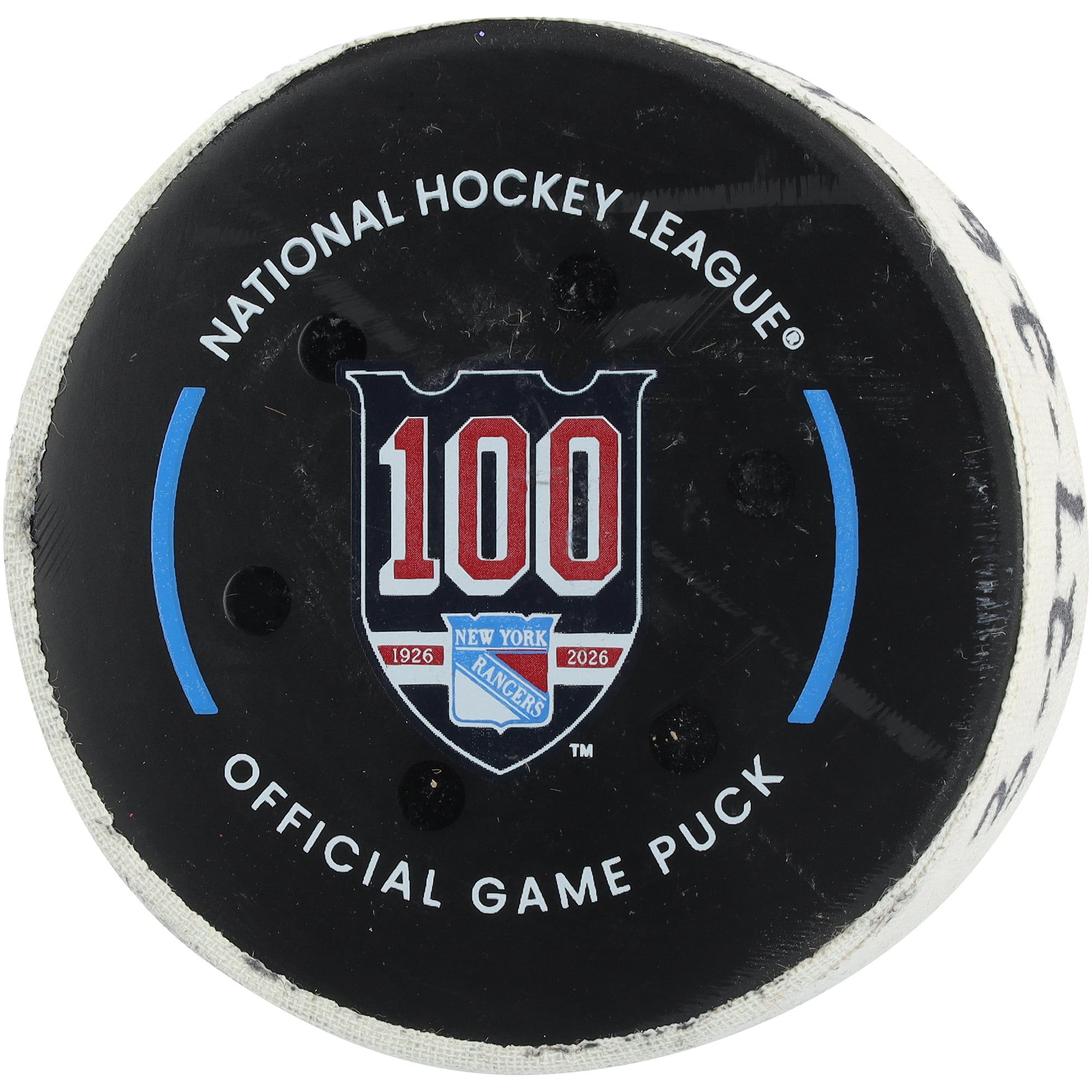 J.T. Miller New York Rangers Game-Used Goal Puck from March 27, 2026 vs. Chicago Blackhawks