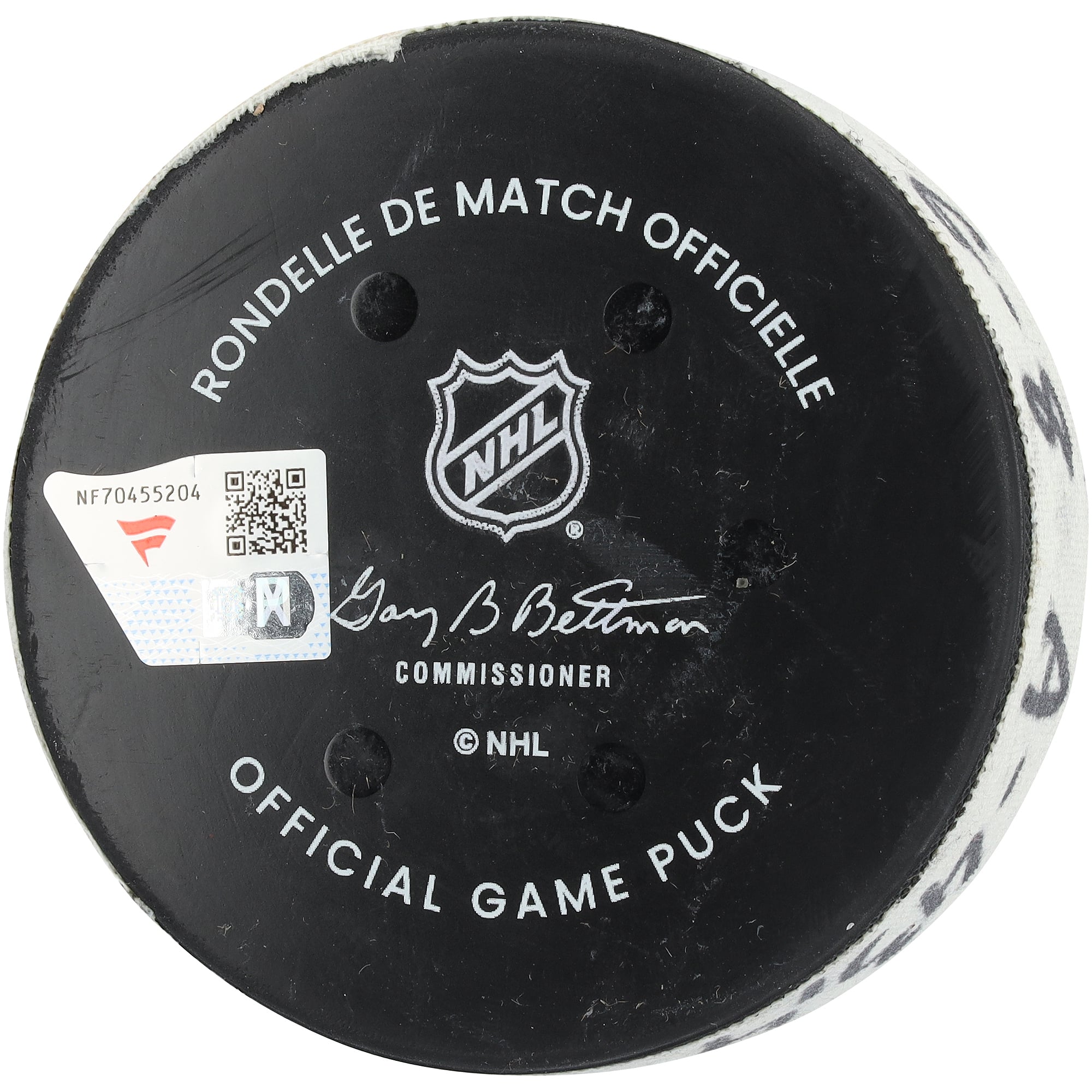 J.T. Miller New York Rangers Game-Used Goal Puck from March 27, 2026 vs. Chicago Blackhawks