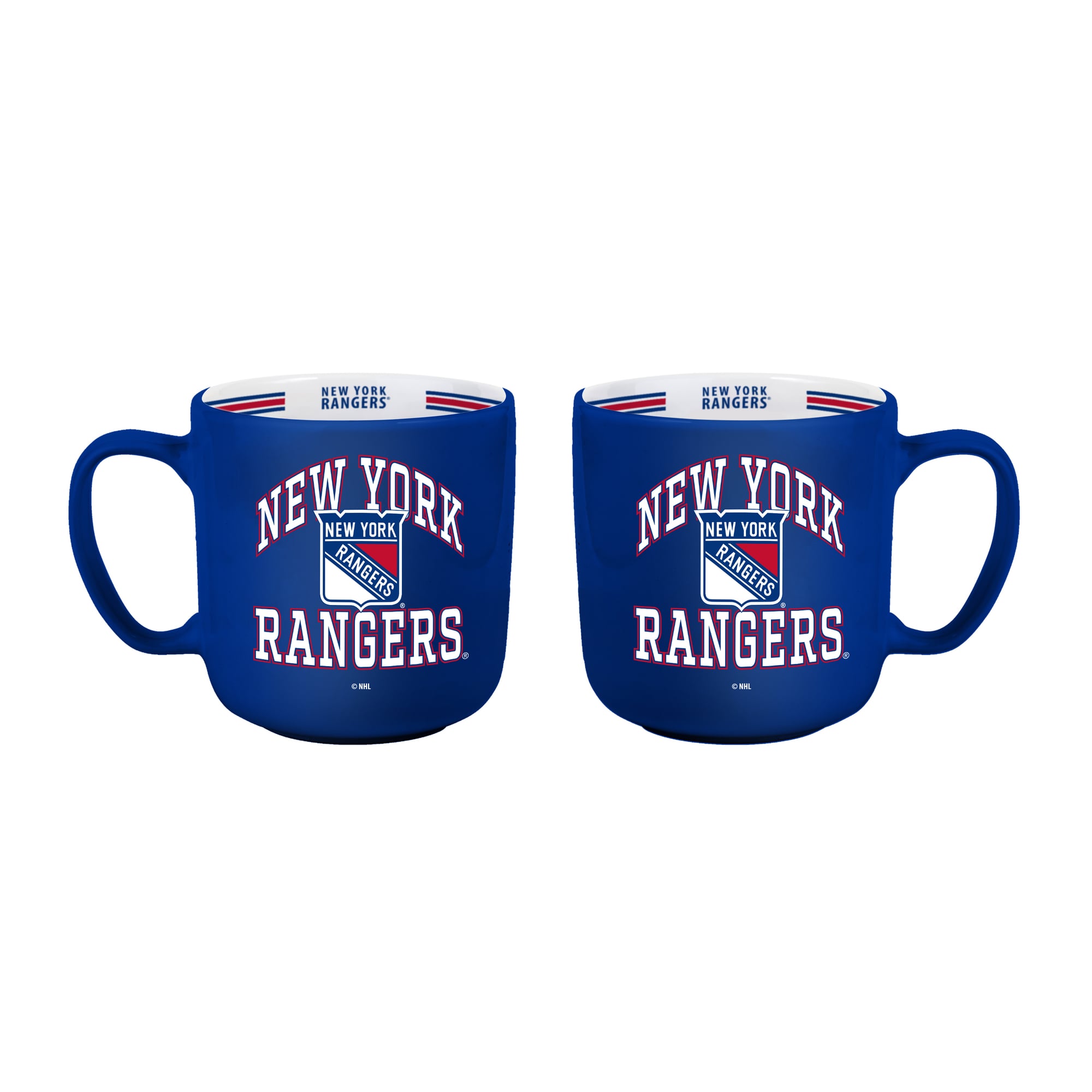 Ensemble de deux tasses rayées Logo Brands New York Rangers de 44 cl