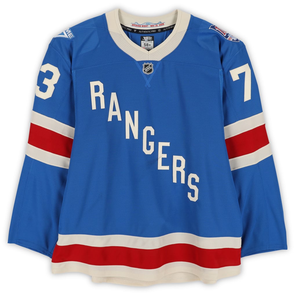 Matt Rempe New York Rangers Fanatics Authentic Game-Used #73 Blue Centennial Jersey vs. Carolina Hurricanes on February 5, 2026