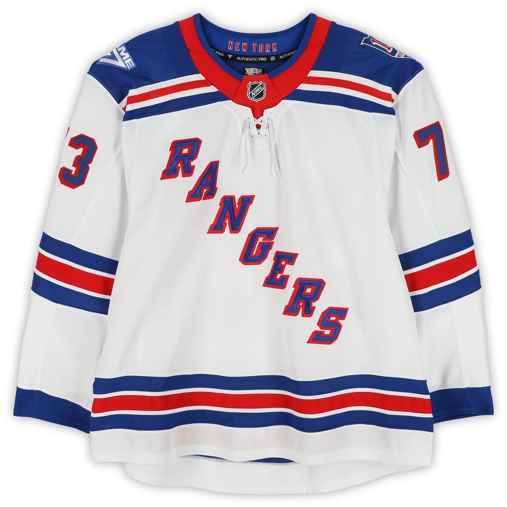 Matt Rempe New York Rangers Fanatics Authentic Game-Used #73 White Set 2 Jersey from the 2025-26 NHL Season