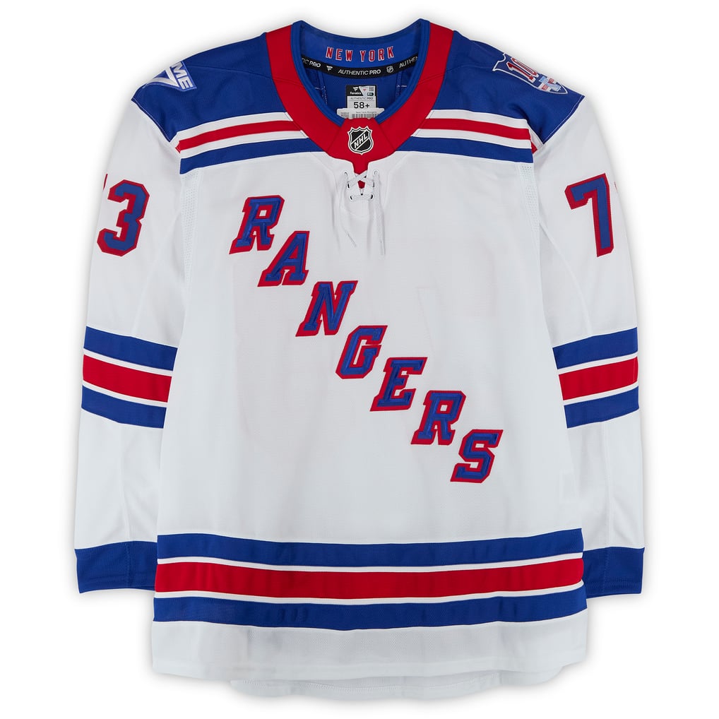 Matt Rempe New York Rangers Fanatics Authentic Game-Used #73 White Set 3 Jersey from the 2025-26 NHL Season  