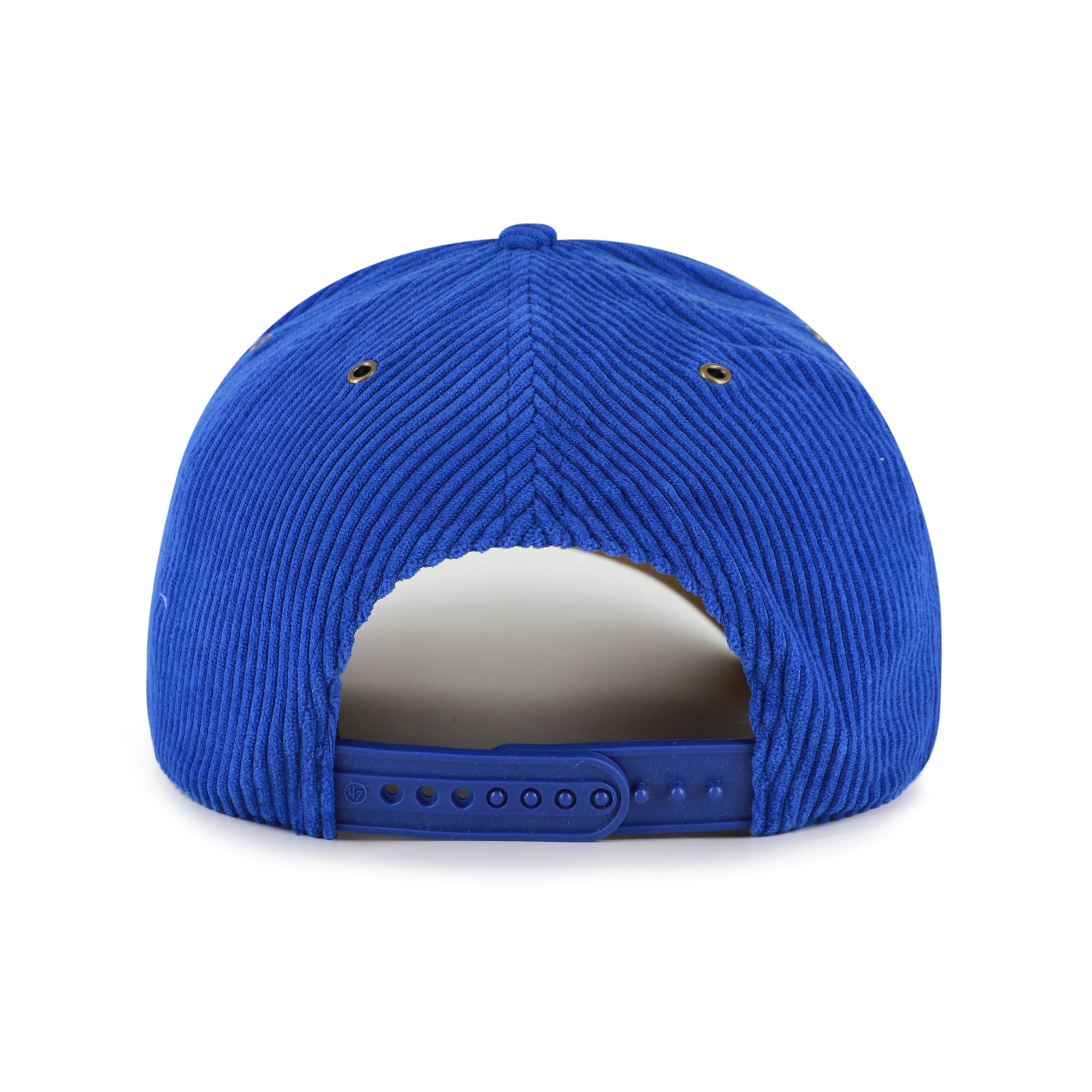 Men's '47 Blue New York Rangers Hockey Mask Corduroy Rope Hitch Adjustable Hat