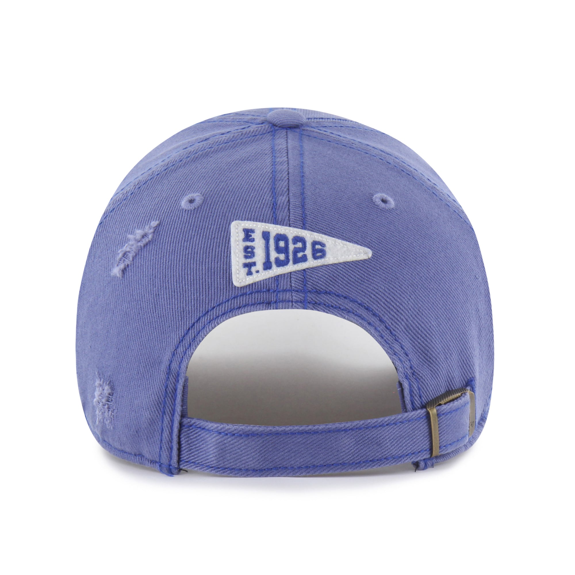 Men's '47 Blue New York Rangers Seymoore Distressed Applique Clean Up Adjustable Hat