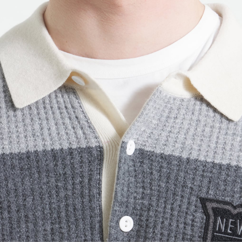Pull de rugby en cachemire gris chiné Todd Snyder des Rangers de New York pour homme par Fanatics Athletic