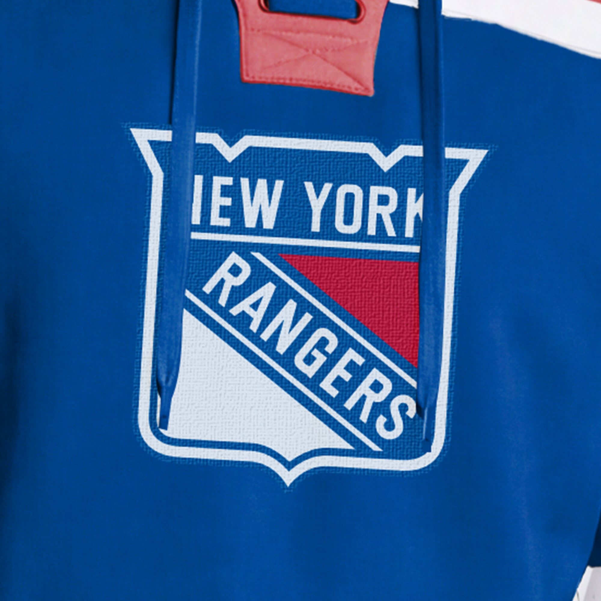 Sweat à capuche polaire de hockey pour homme Champion bleu New York Rangers