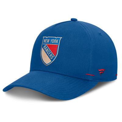 New York Rangers Fanatics Alternate Authentic Pro Rink A-Frame Adjustable Hat - Blue