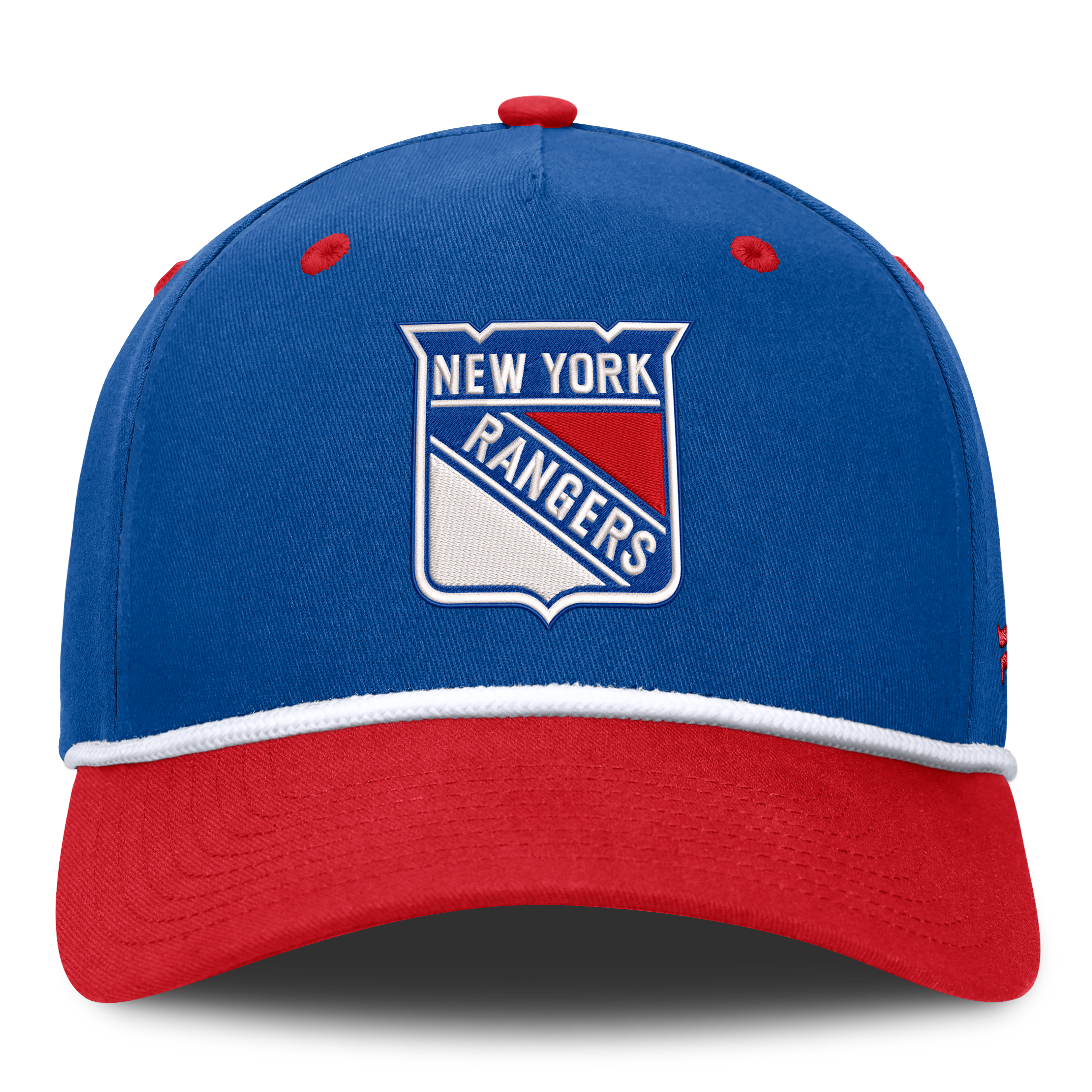 Men's Fanatics Blue/Red New York Rangers Fundamental Power Play A-Frame Adjustable Hat