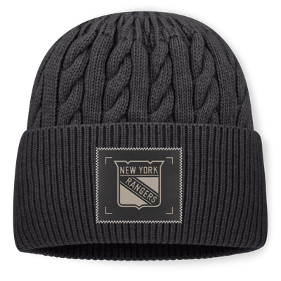 Bonnet à revers surdimensionné New York Rangers Fanatics Road Phantom - Gris anthracite