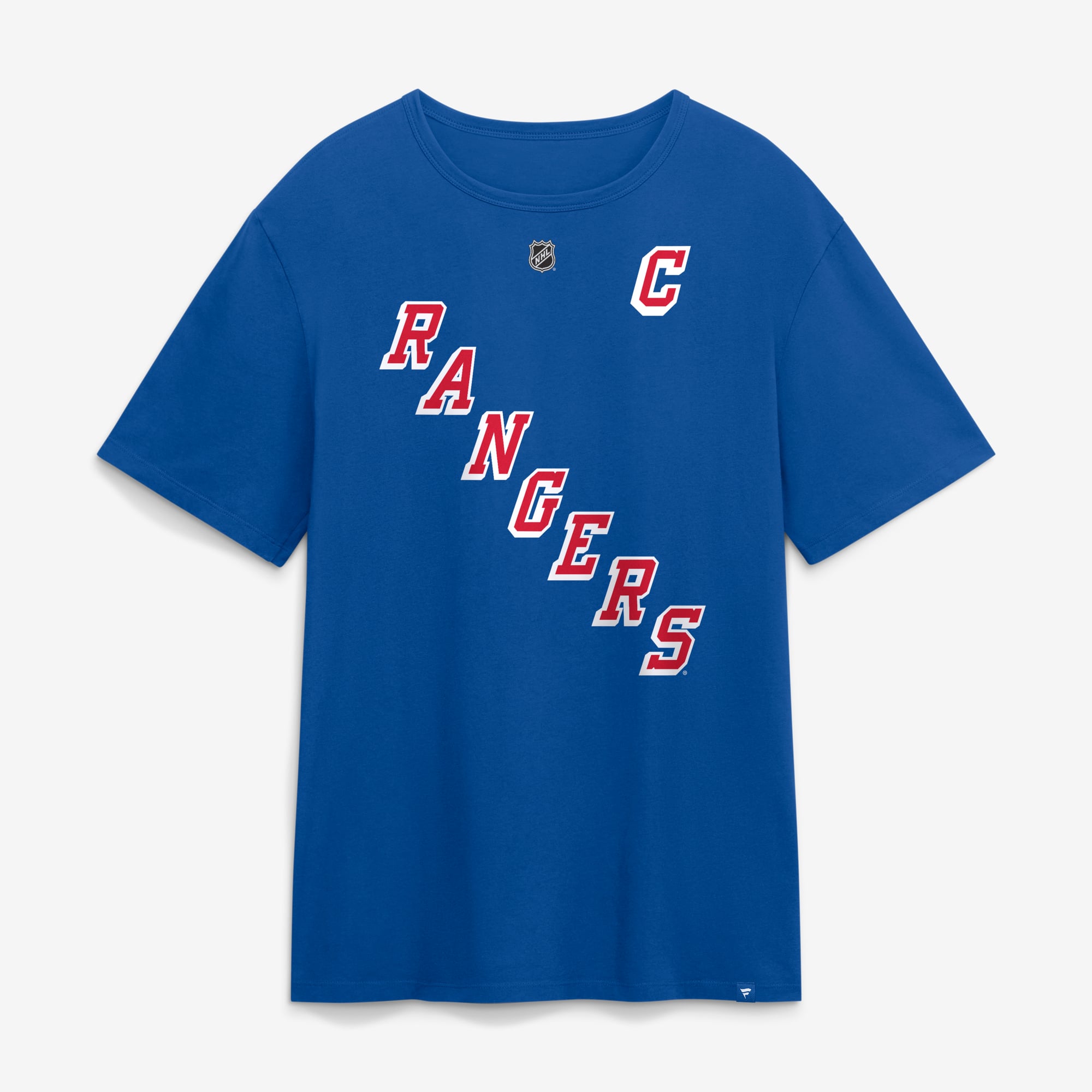 Men's Fanatics J.T. Miller Blue New York Rangers Authentic Stack Name & Number T-Shirt