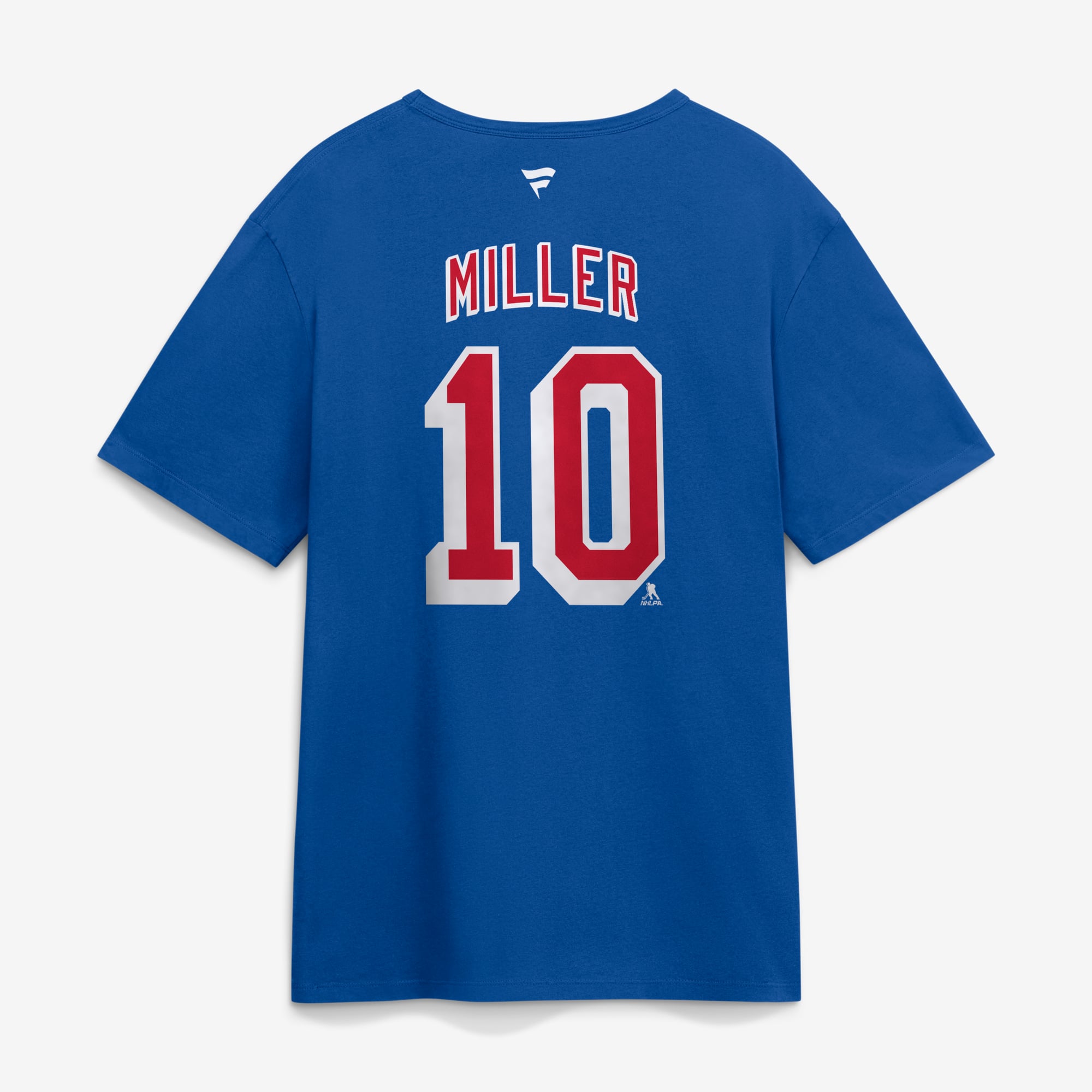 Men's Fanatics J.T. Miller Blue New York Rangers Authentic Stack Name & Number T-Shirt