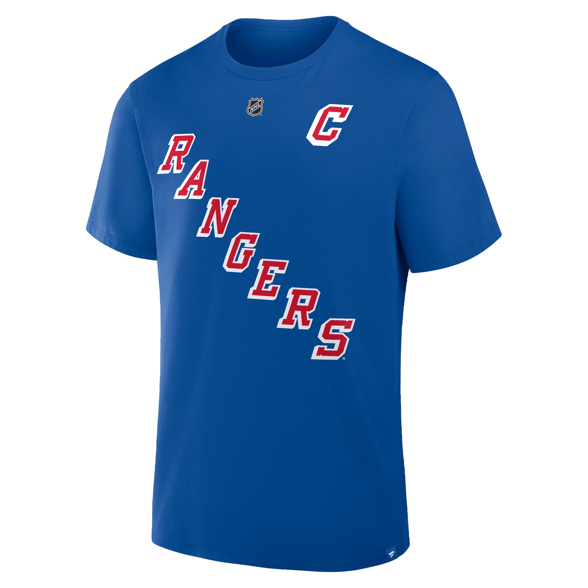 Men's Fanatics J.T. Miller Blue New York Rangers Authentic Stack Name & Number T-Shirt