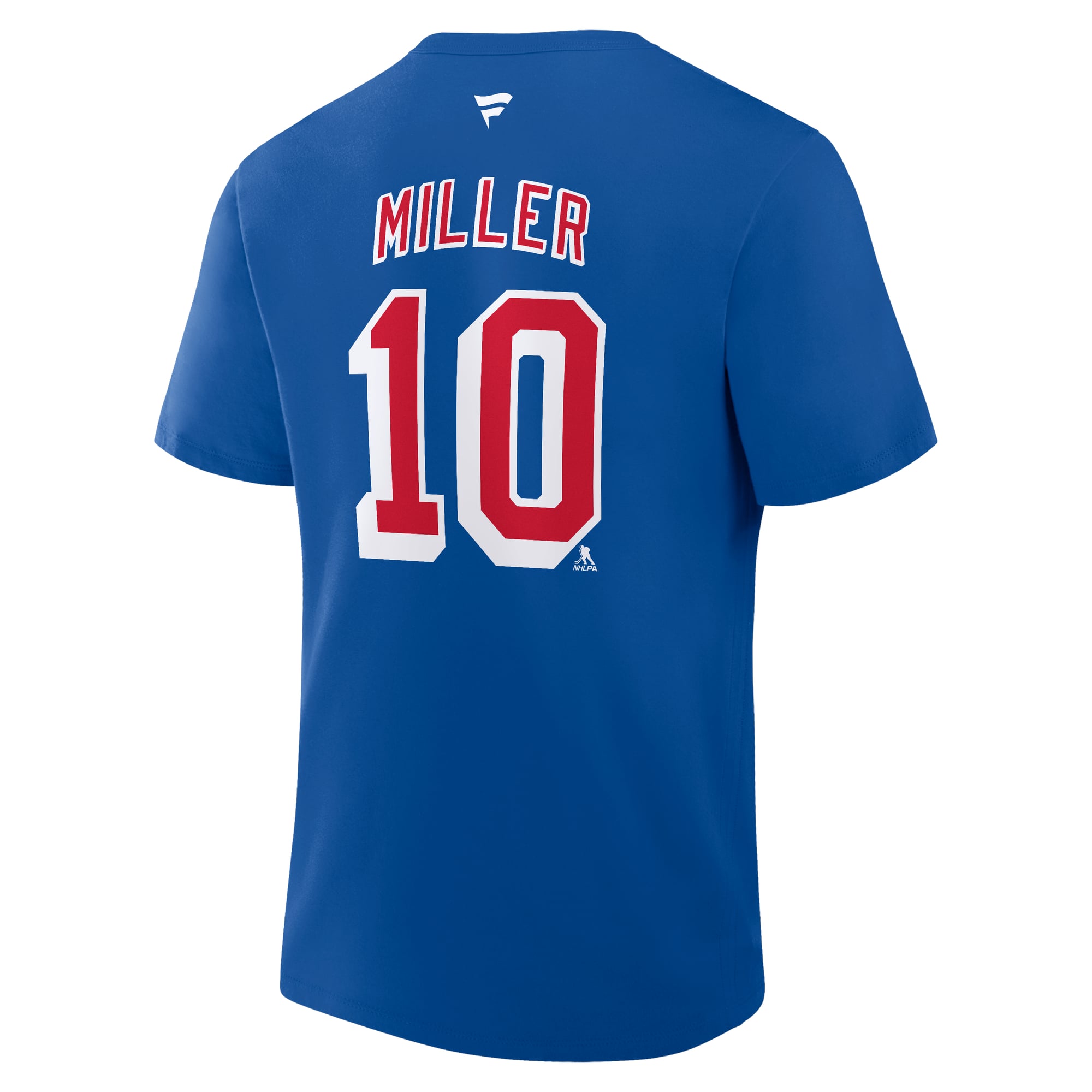 Men's Fanatics J.T. Miller Blue New York Rangers Authentic Stack Name & Number T-Shirt