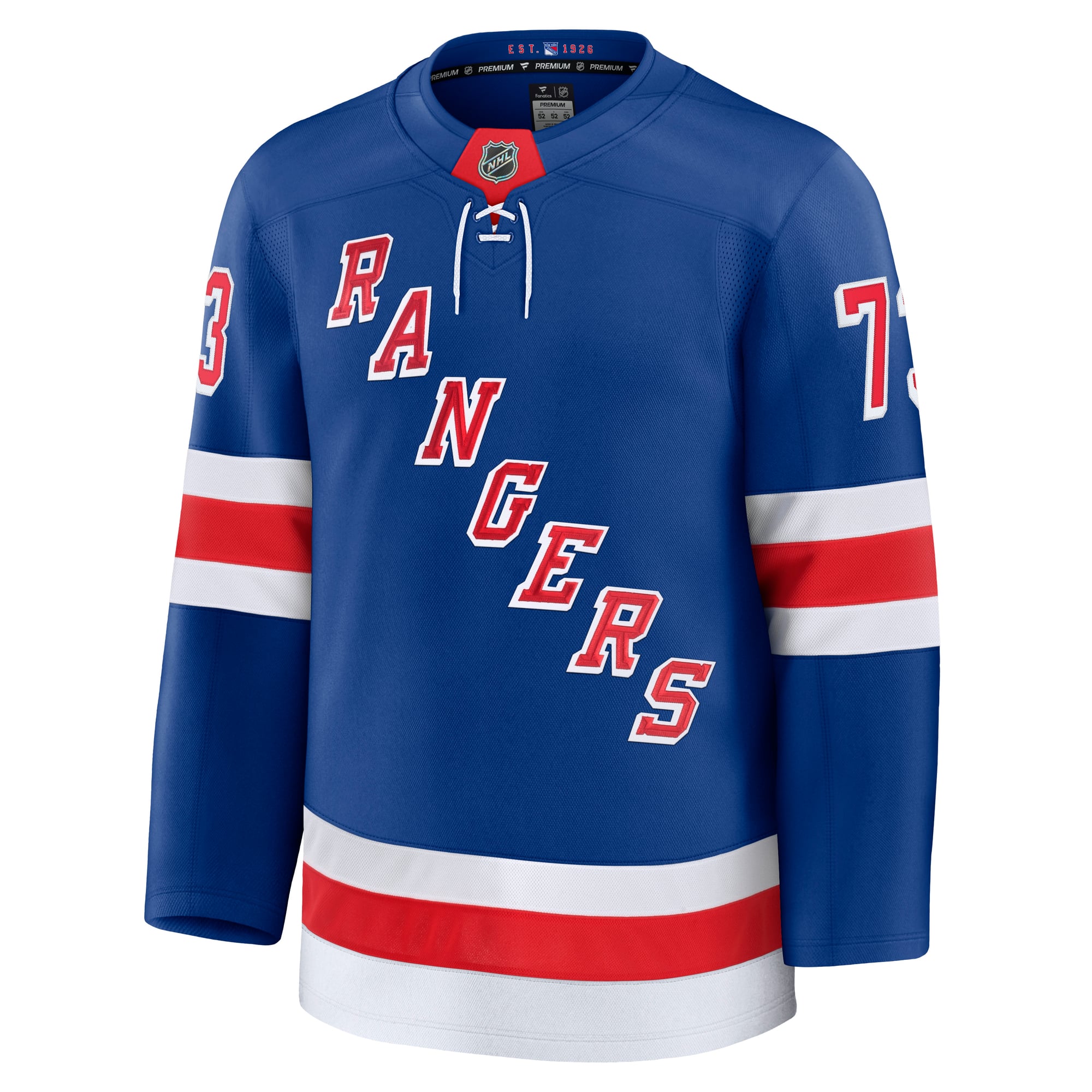 Maillot domicile premium bleu des Rangers de New York Matt Rempe (Fanatics) pour homme