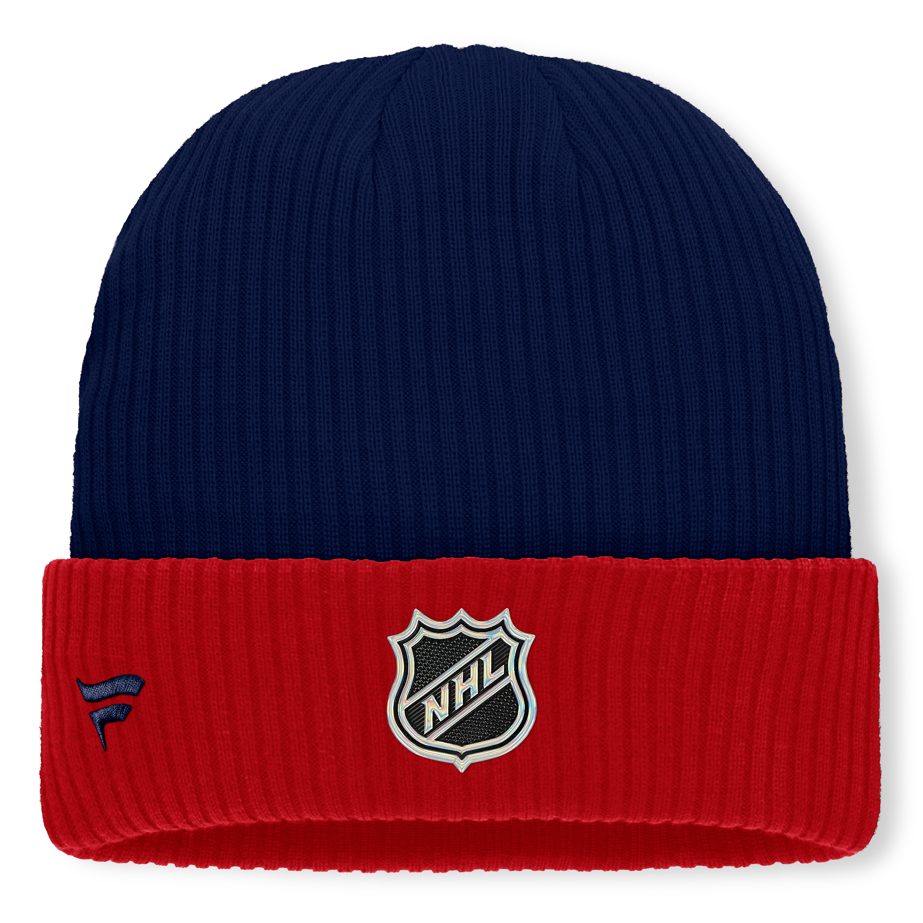 Men's Fanatics Navy New York Rangers Authentic Pro Rink Cuffed Knit Hat