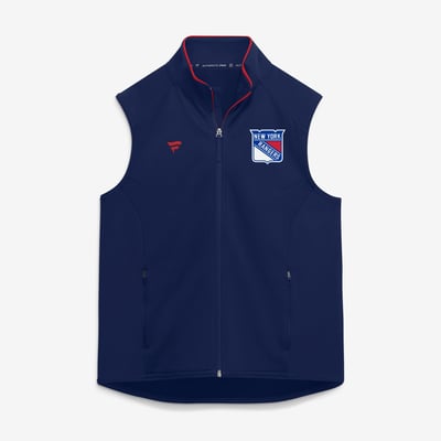 Gilet zippé New York Rangers Fanatics Authentic Pro Rink - Bleu marine